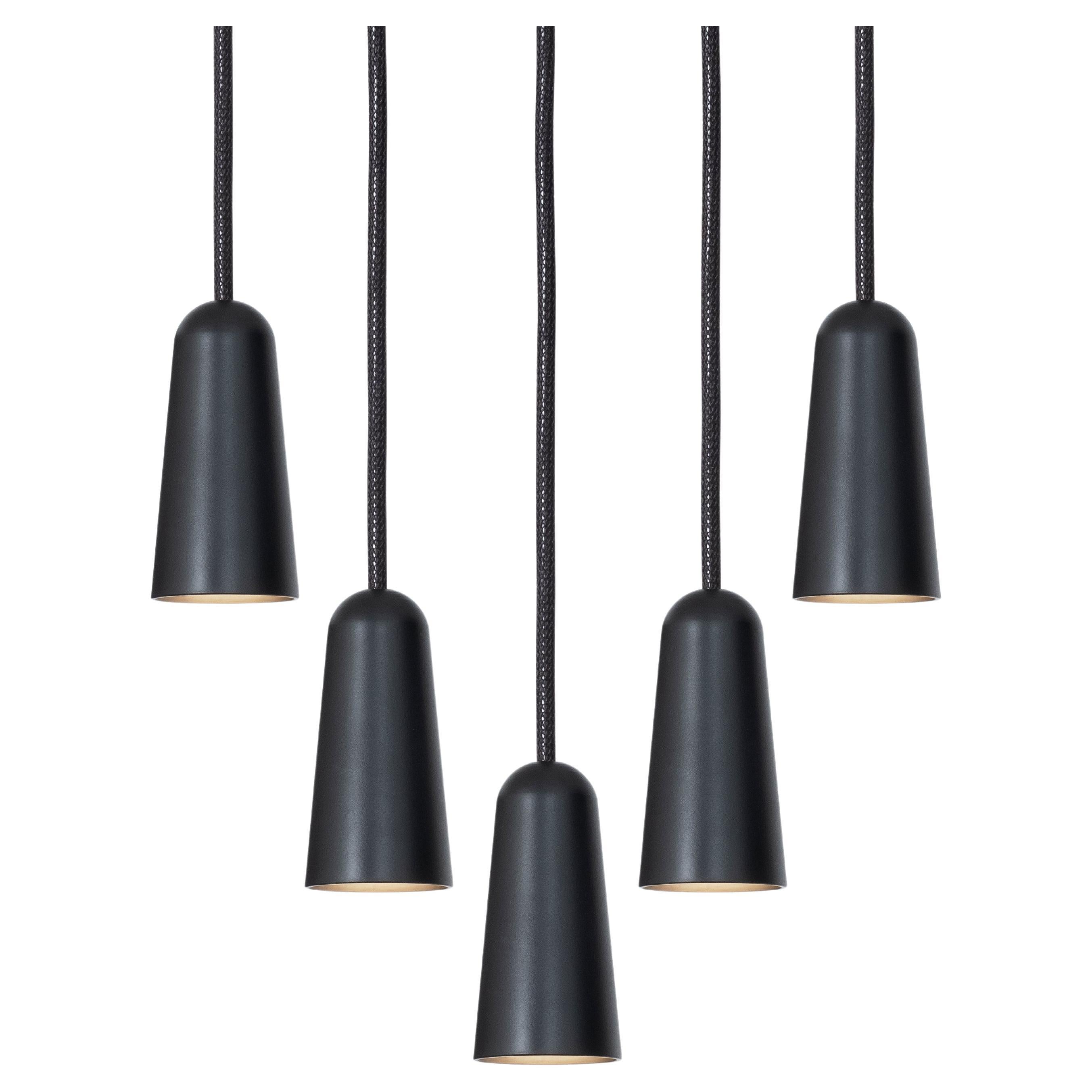 Fünferpack Henrik Tengler 3493-8 Massiv Schwarz EDT von Konsthantverk