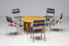 Set of Five IKEA Färgglad Children’s Chairs