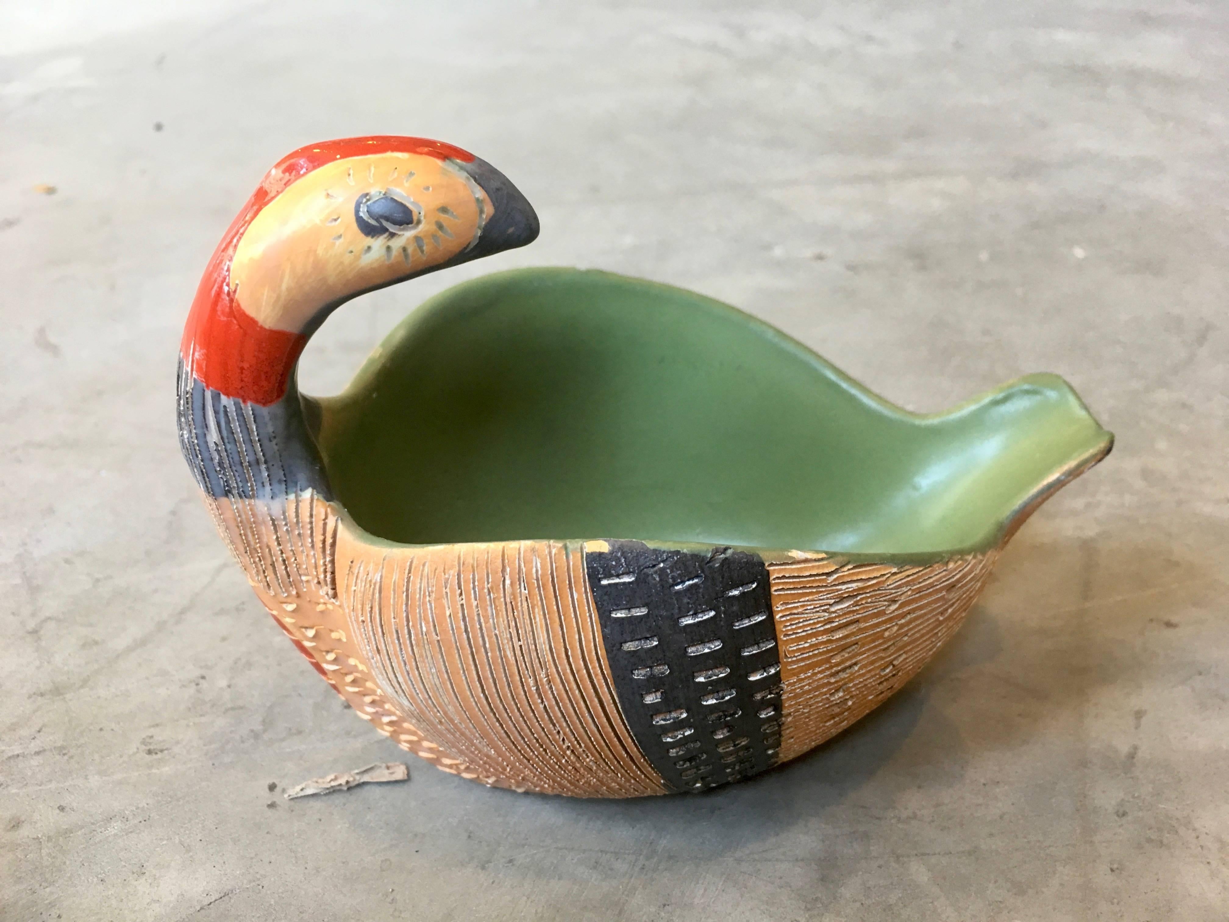 Set of Five Italian Ceramic Bird Bowls 1