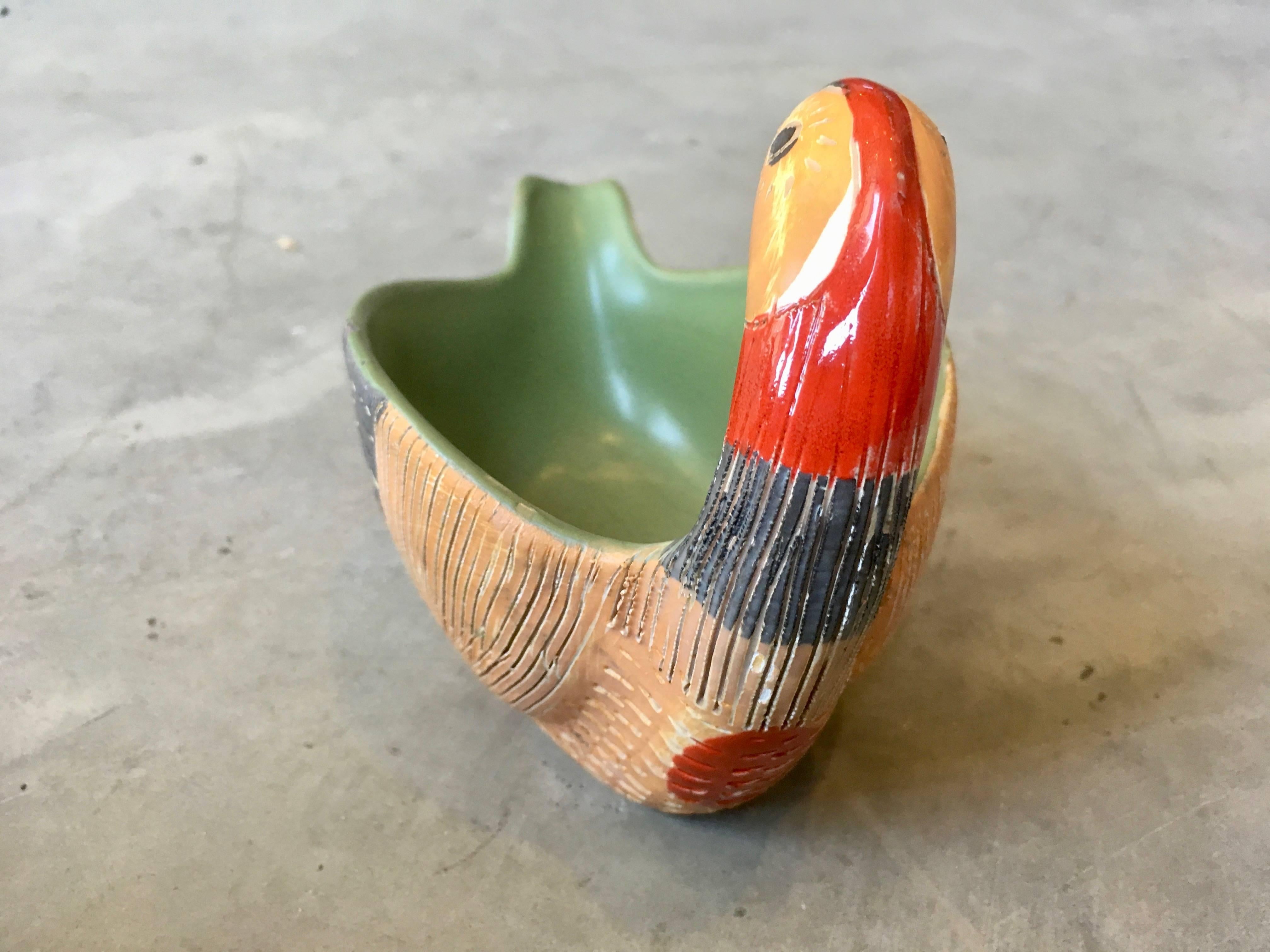Set of Five Italian Ceramic Bird Bowls 2