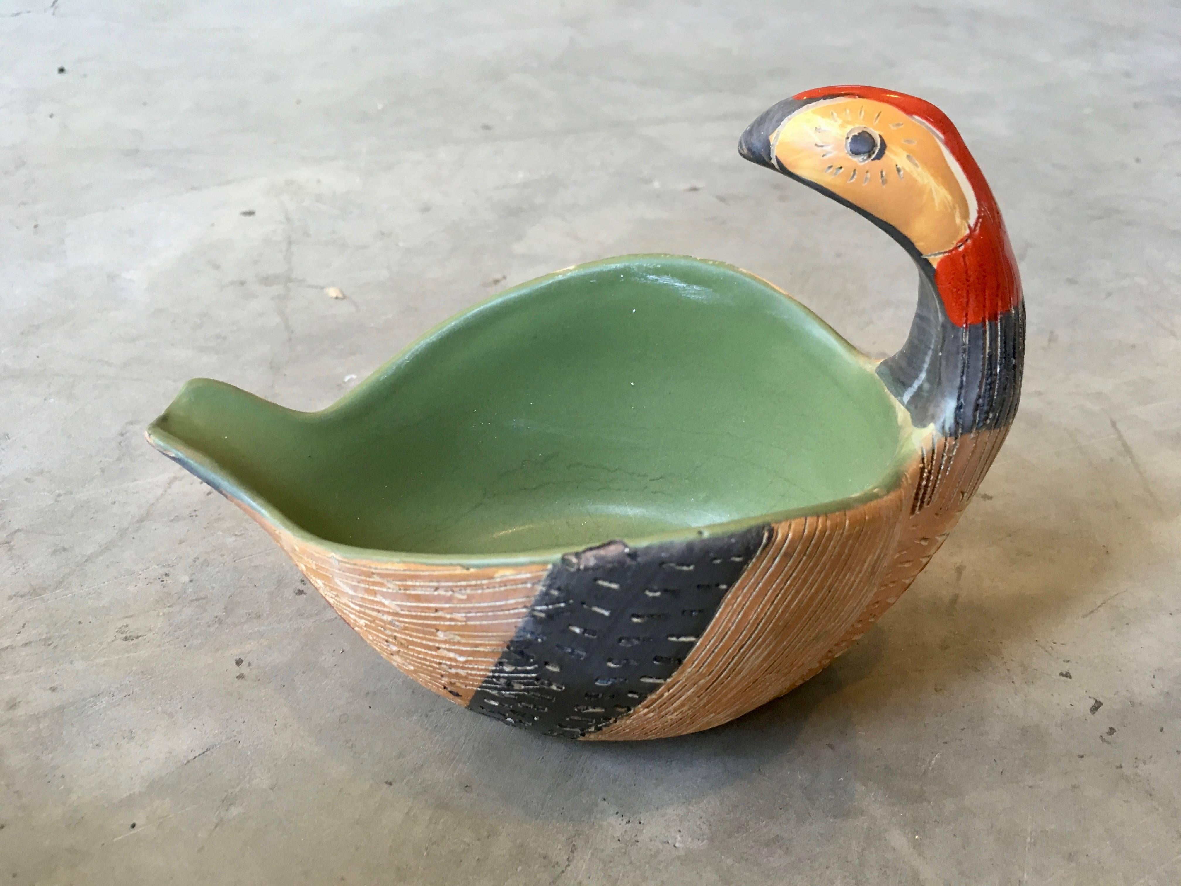 Set of Five Italian Ceramic Bird Bowls 3