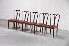 Set of Five Italian Dining Chairs By Carlo Enrico Rava, 1950's