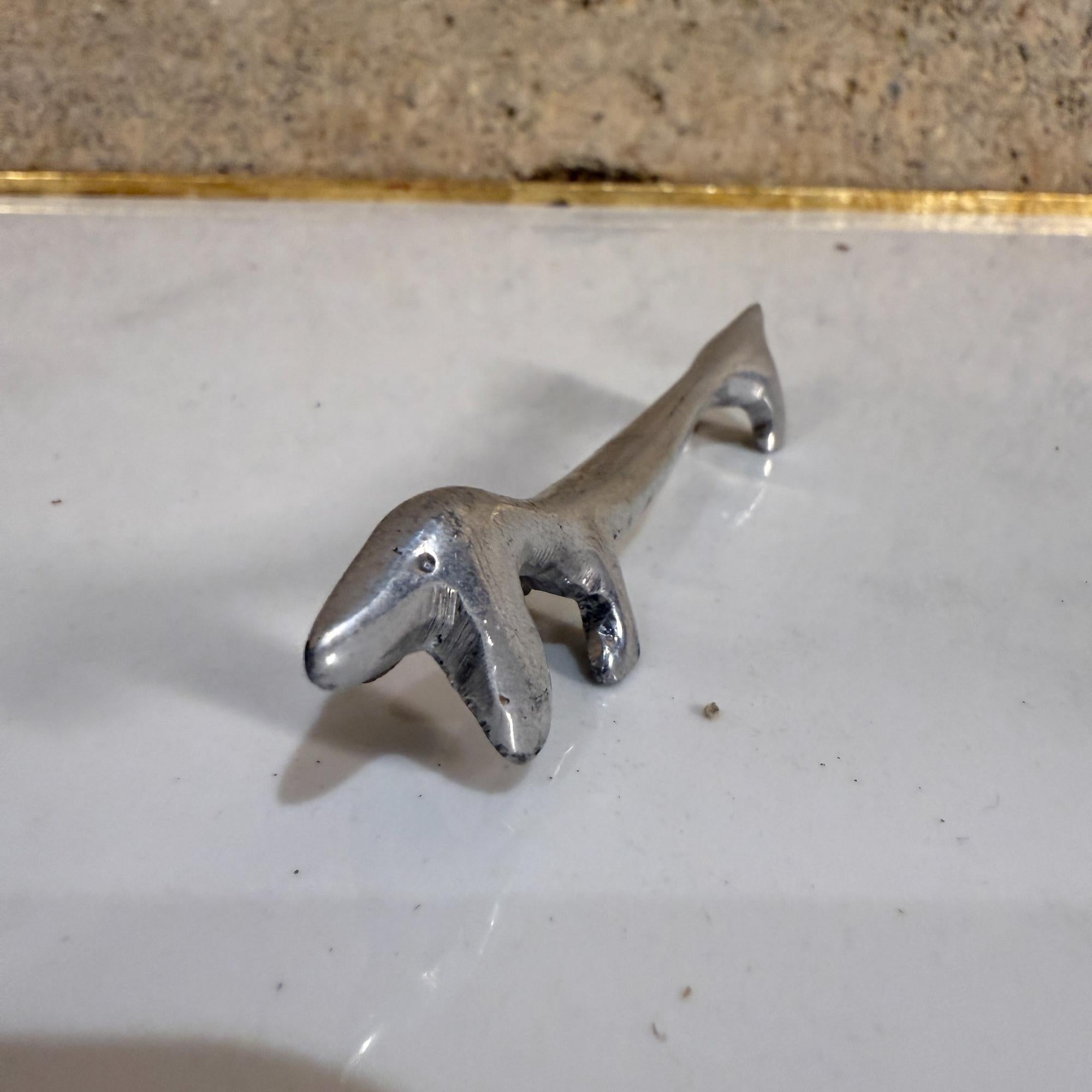 italien Set of Five Italian Vintage Silver-Plated Dachshund Dog Knife Rest Mid-Century (Repose-couteau en forme de teckel) en vente