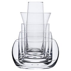 Ensemble de cinq vases en verre 5 en 1 de Joe Colombo par Karakter 