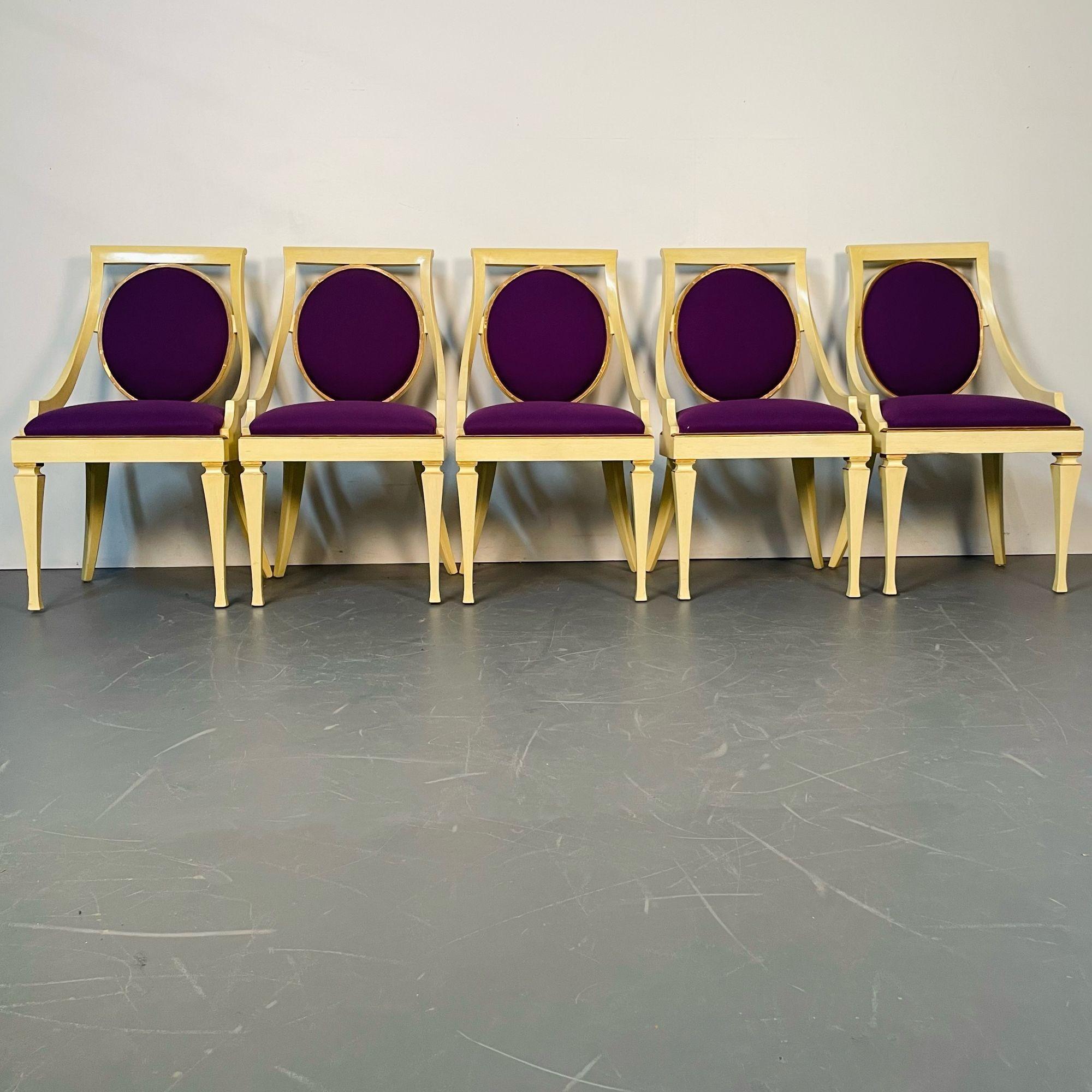 purple and gold furniture