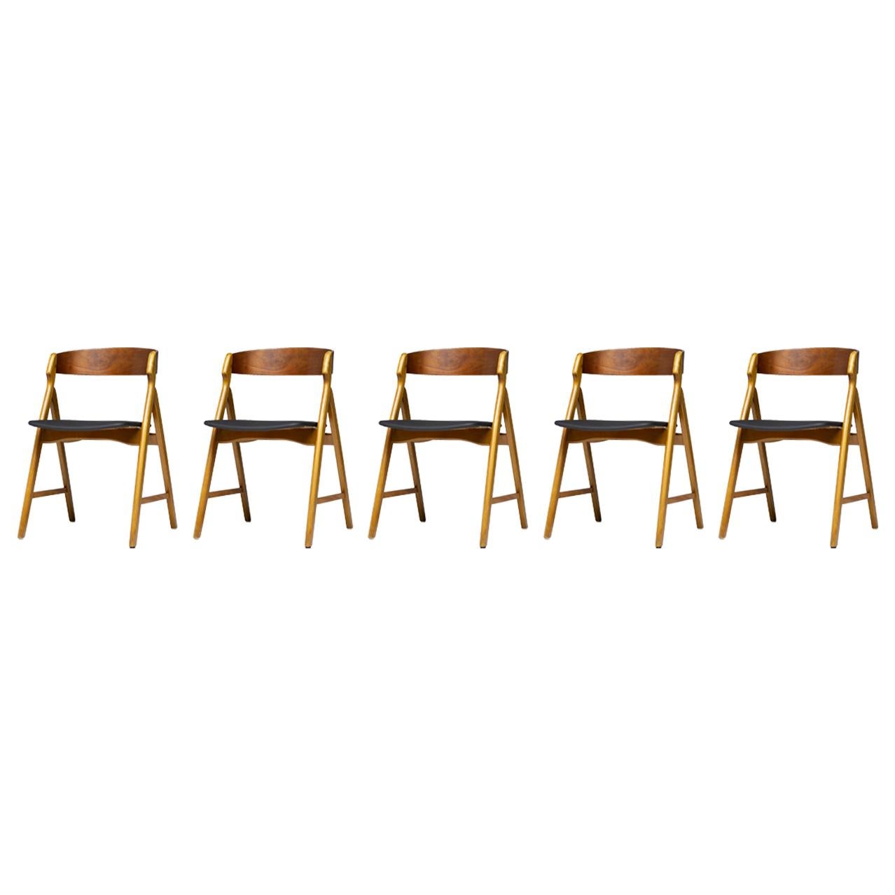 Vintage Teak Dining Chairs by Kai Kristiansen at 1stDibs