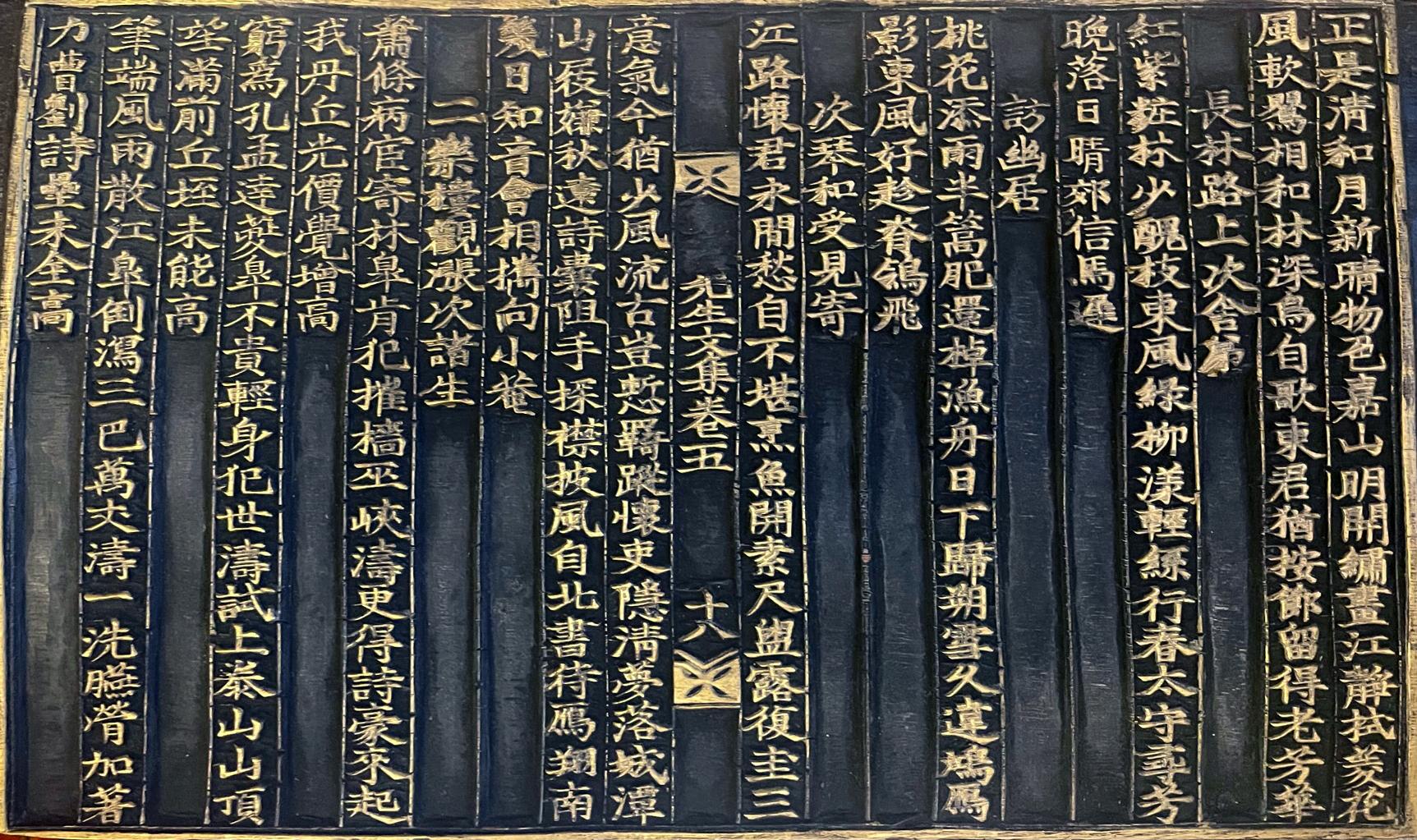 Ensemble de cinq blocs d'impression en bois coréens de la dynastie Joseon en vente 13