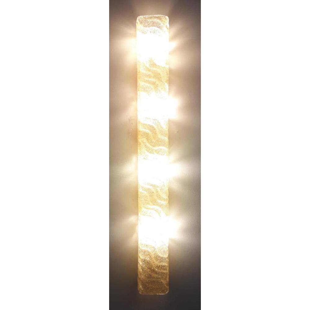 Juego de cinco candelabros largos de ámbar Canale de Barovier e Toso, Italia, años 60. Cristal de Murano en venta