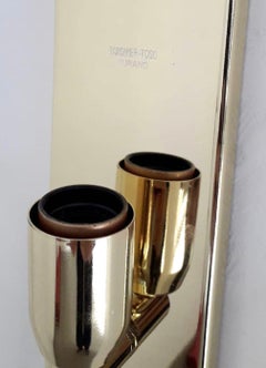 Set of Five Long Canale Clear Sconces by Barovier e Toso. Italy, 1960's.