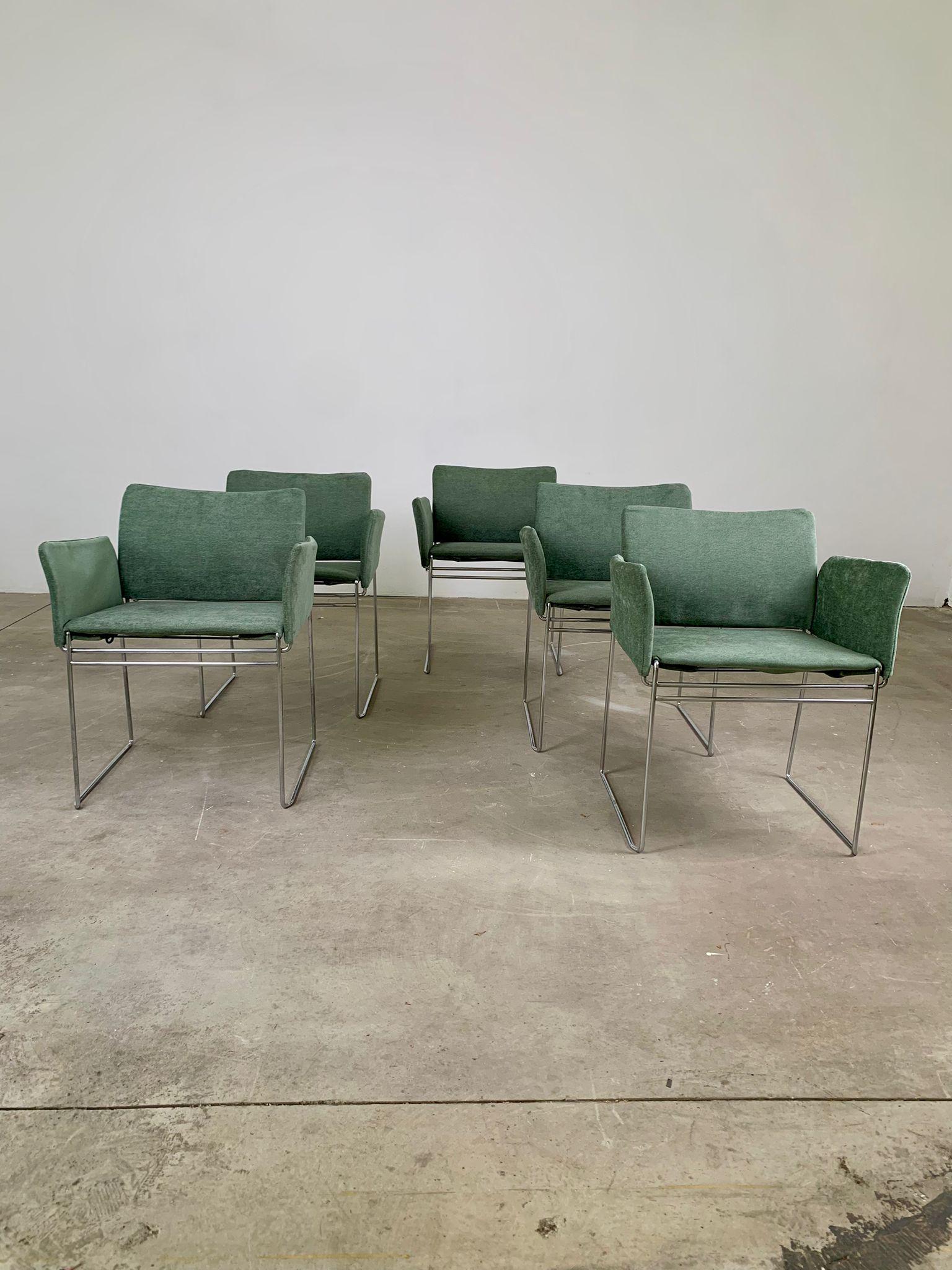 Mid-20th Century Set of five Maja chair by Kazuhide Takahama for Cassina, 1960s, Italy For Sale