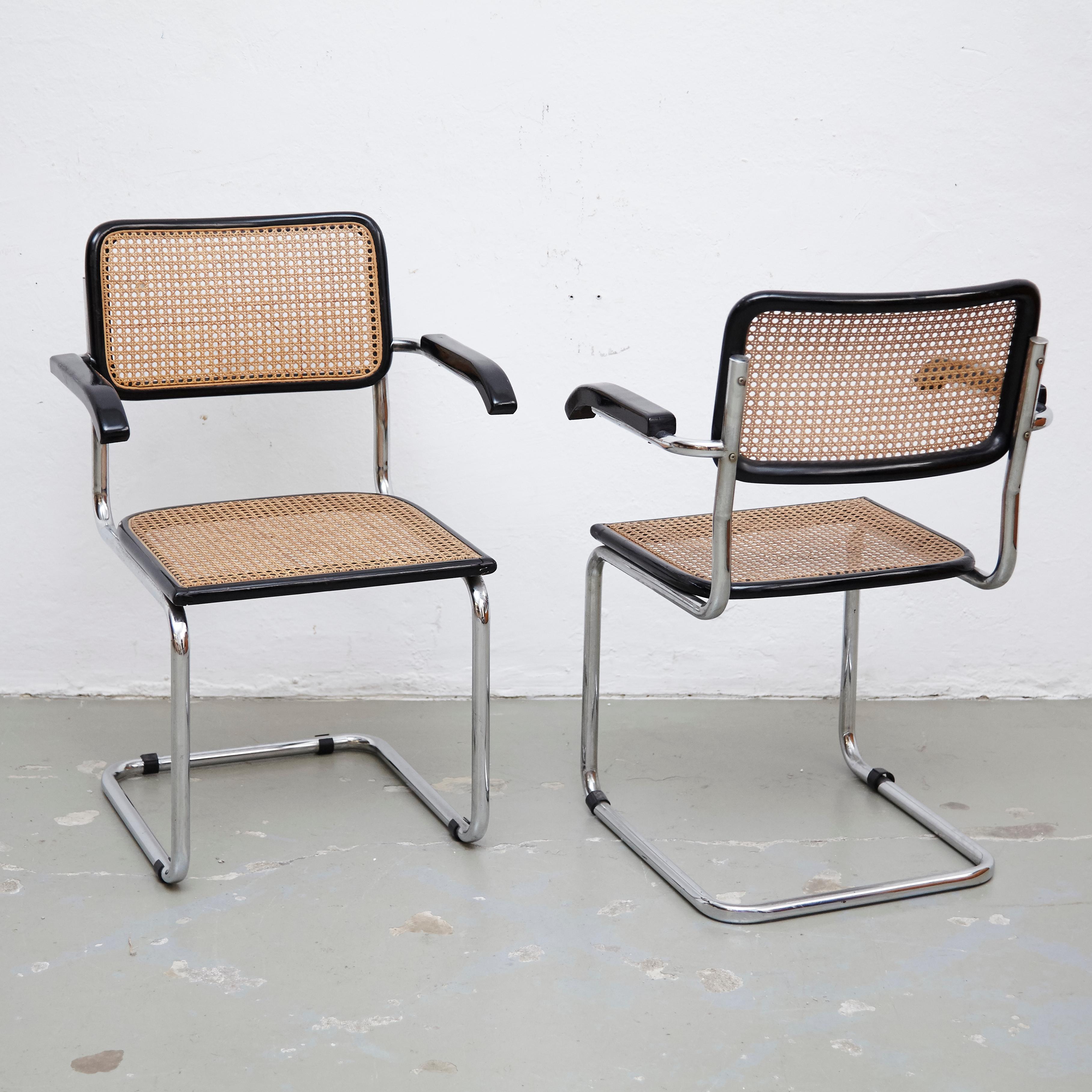Set of Five Marcel Breuer Cesca Chairs, circa 1970 1
