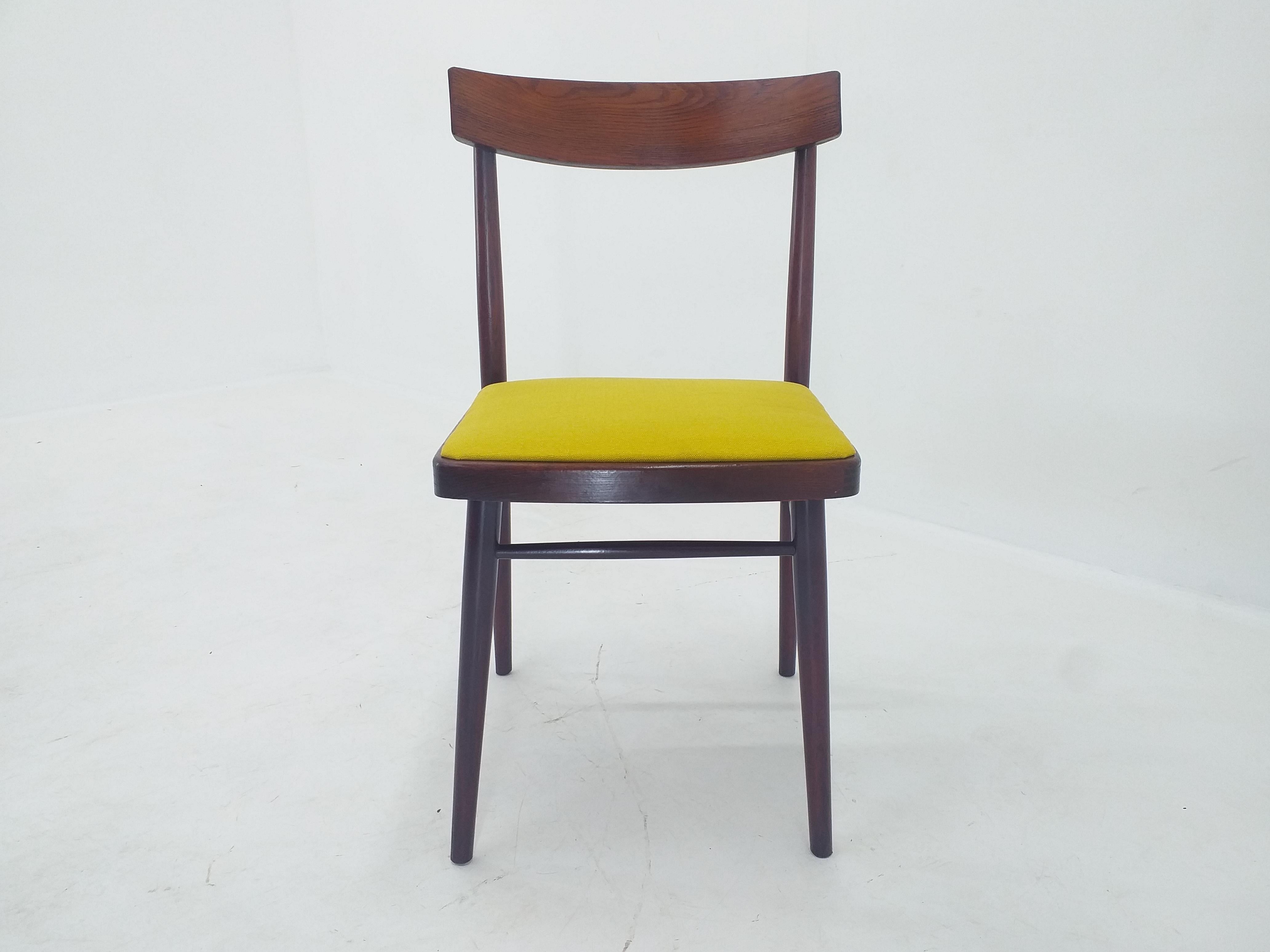 Set of Five Mid Century Dining Chairs, Denmark, 1970s For Sale 4
