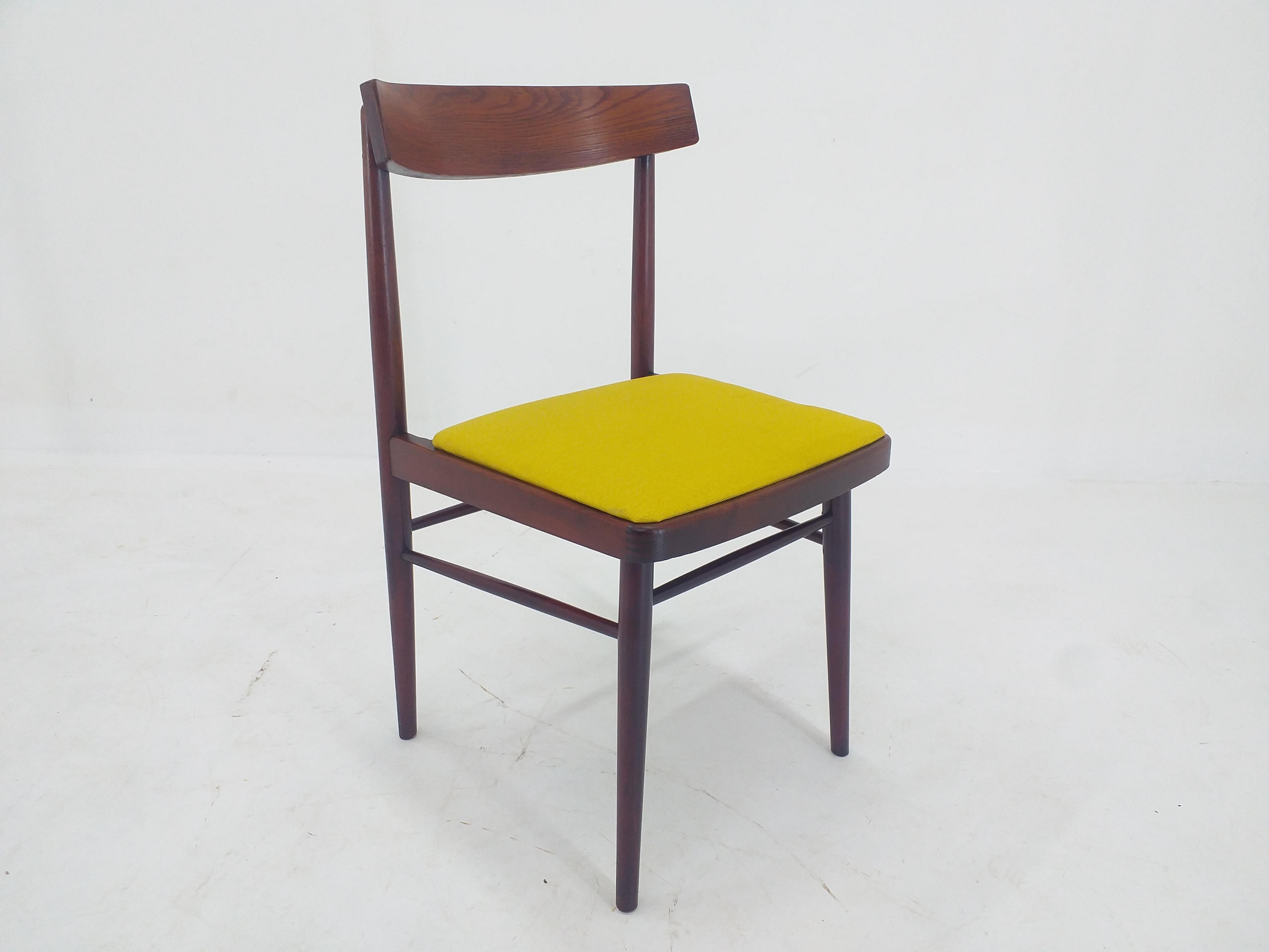 Set of Five Mid Century Dining Chairs, Denmark, 1970s For Sale 5