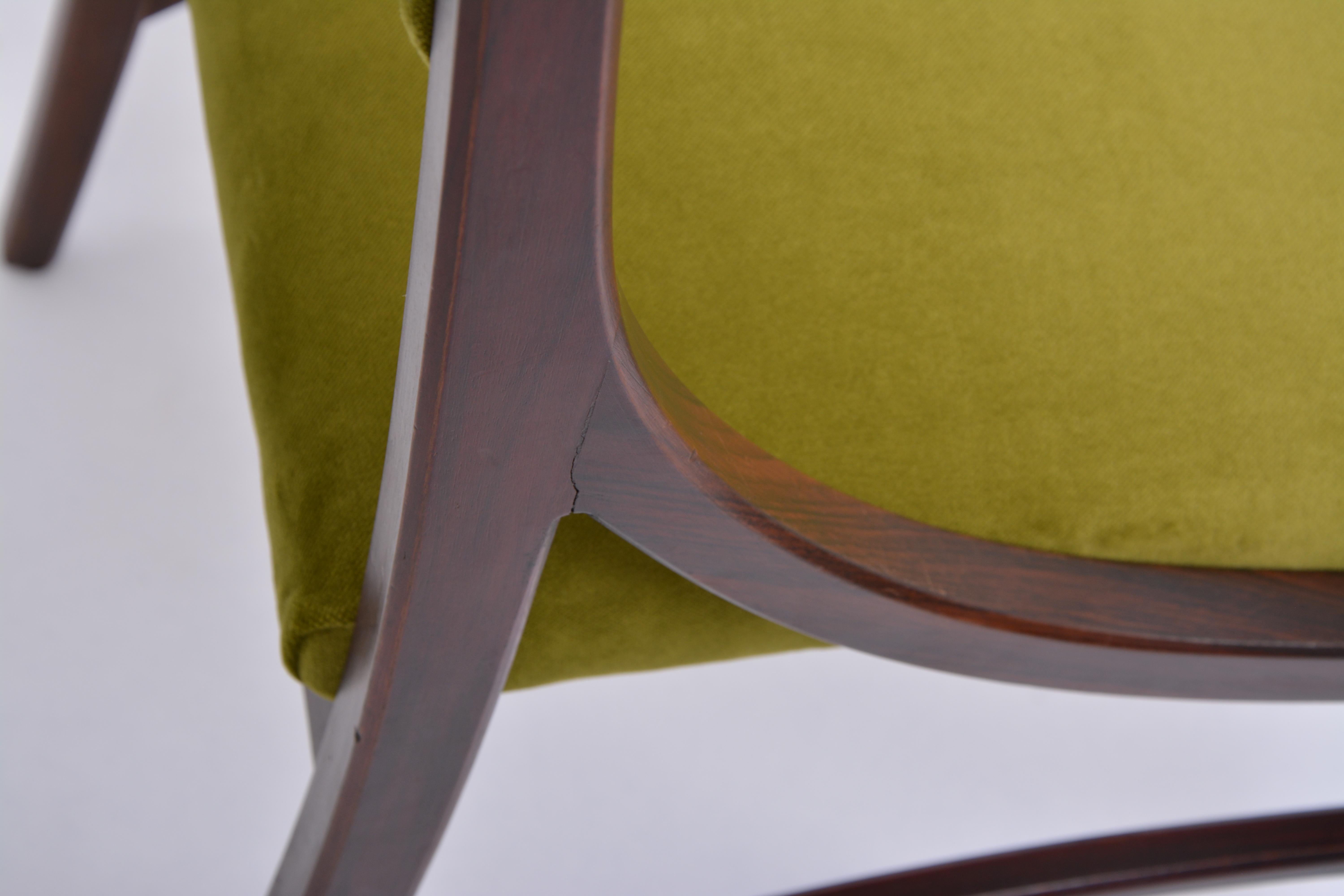 Ensemble de cinq chaises de salle à manger de style Modernity Greene Greene par Ico Parisi  en vente 4