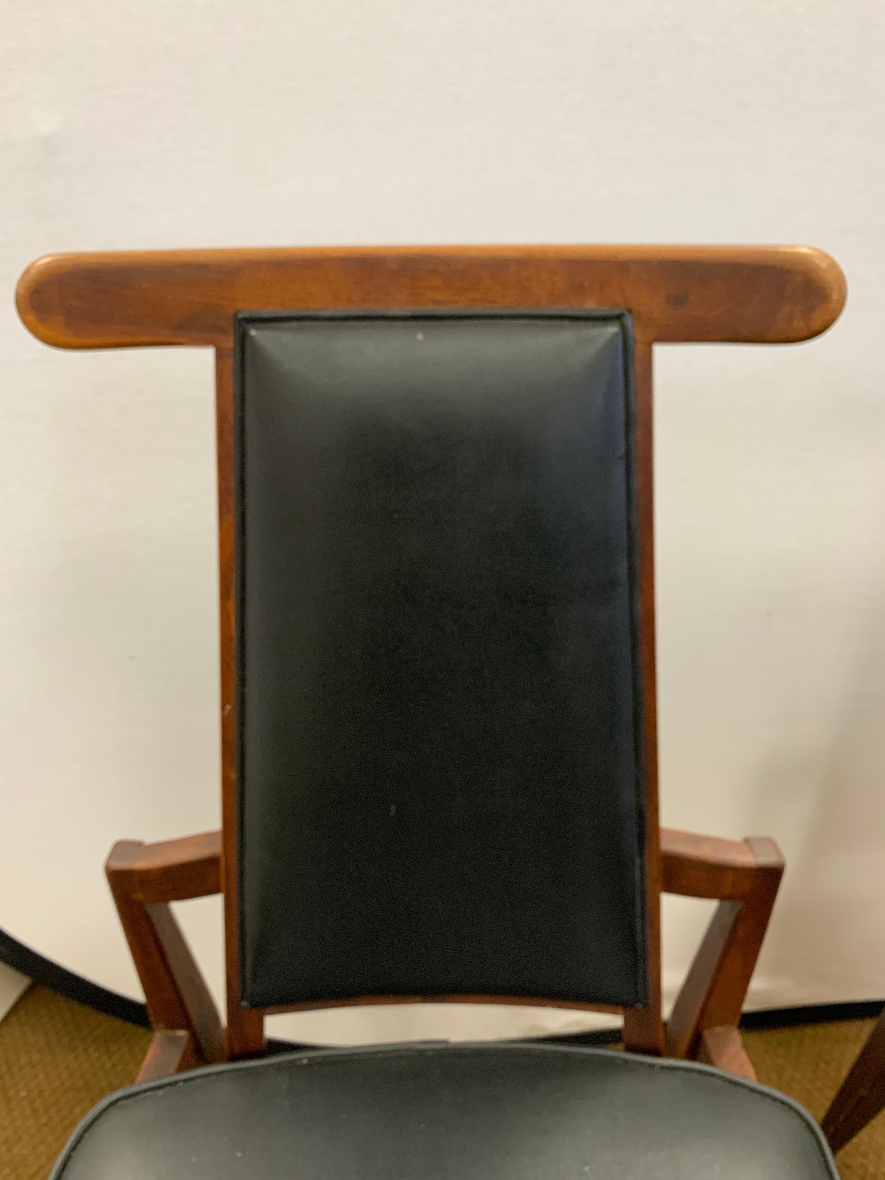 Mid-20th Century Set of Five Mid-Century Modern Signed Foster-McDavid Ox Sculptural Dining Chairs