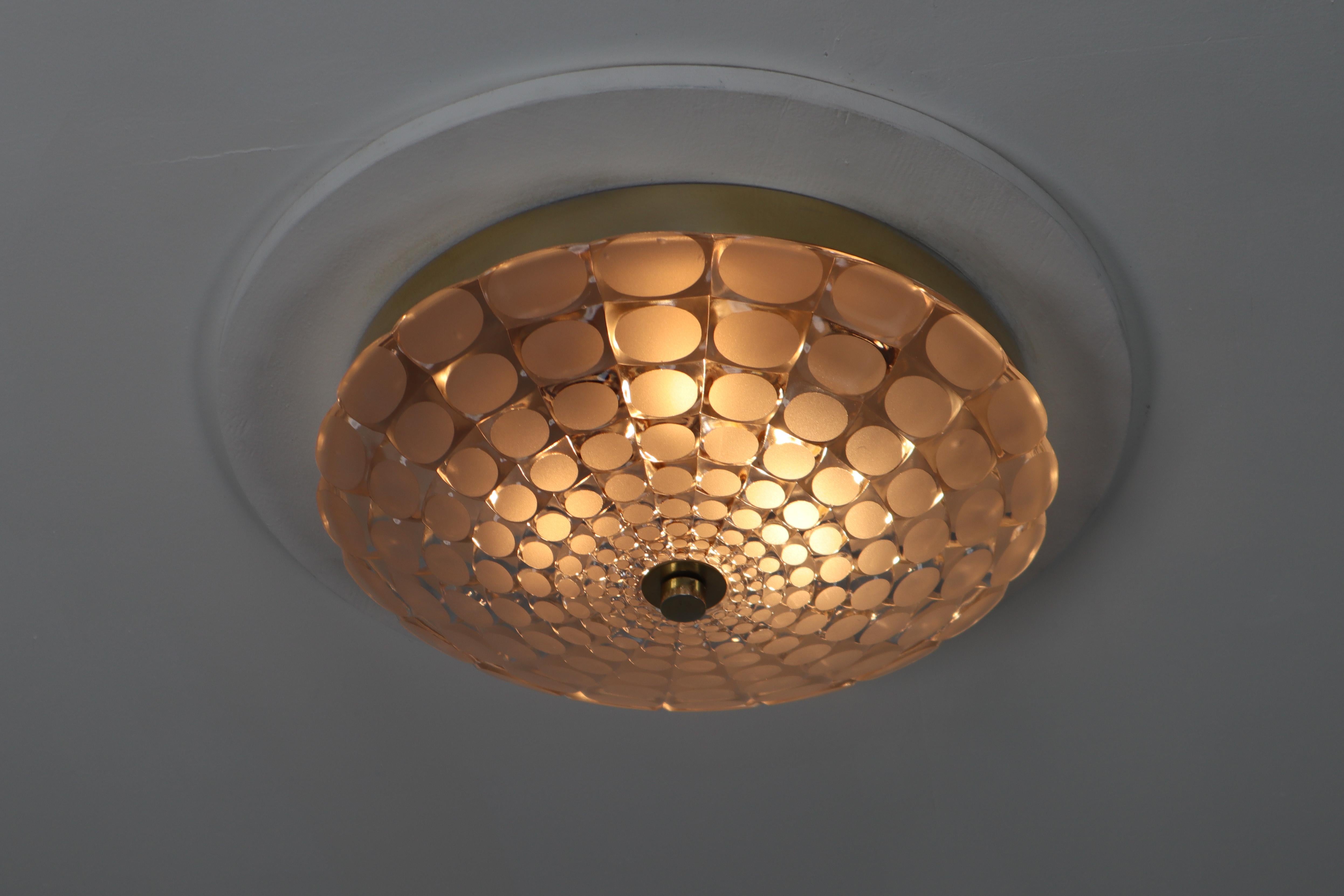 Set of Five Mid-Century Modernist Sconce or Flush Mount by J.T Kalmar, 1960s 5