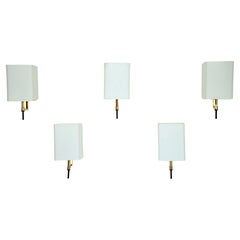 Set of five Mid-century sconces by Stilnovo. Italy 1950s