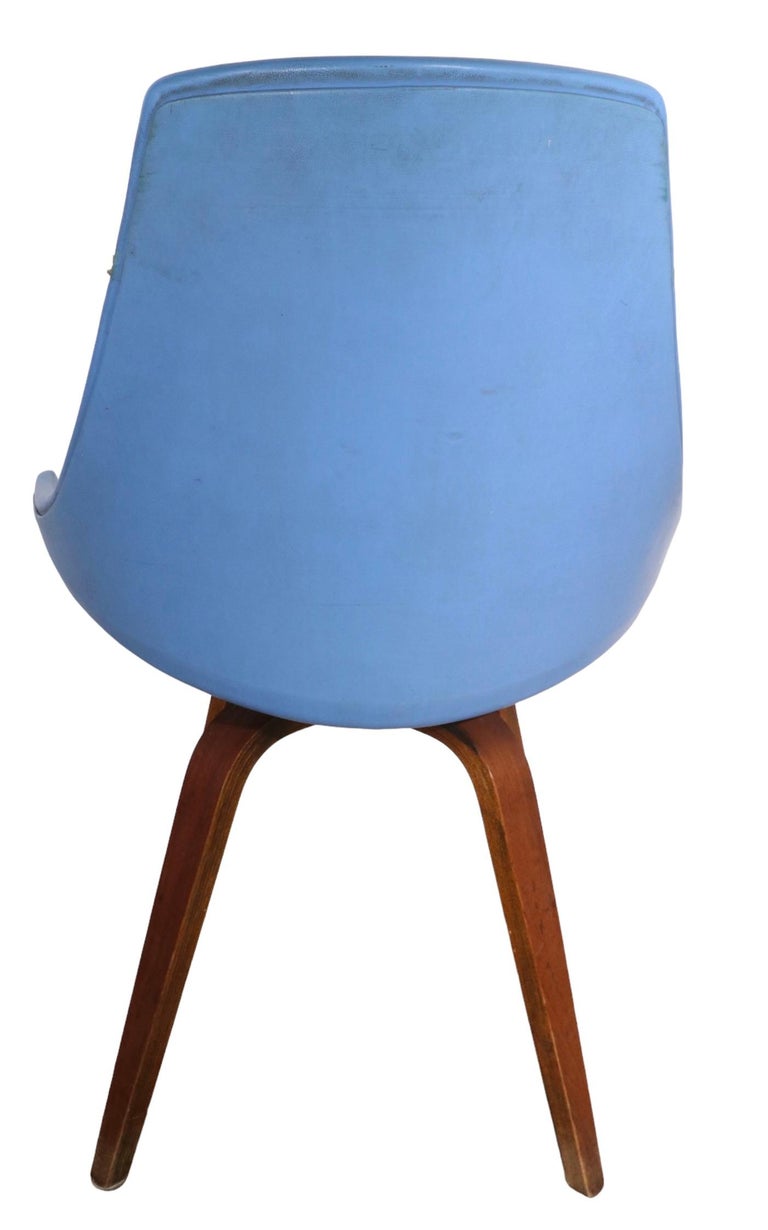 Set of Five MidCentury Swivel Dining Chairs by I V Chair Company Brooklyn Ny For Sale at 1stDibs