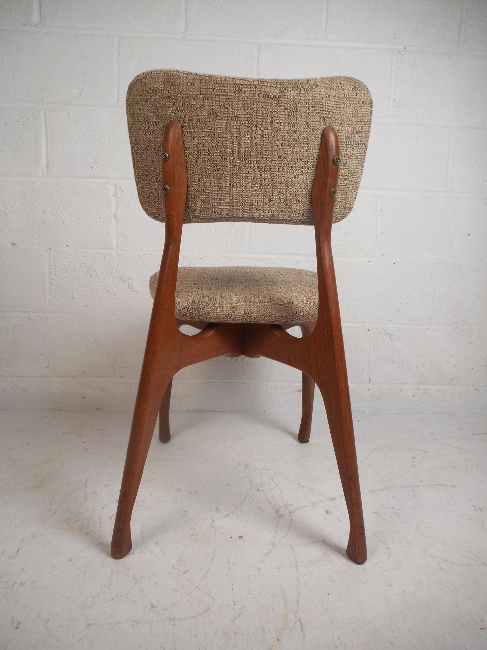 Upholstery Set of Five Midcentury Finn Juhl Style Dining Chairs
