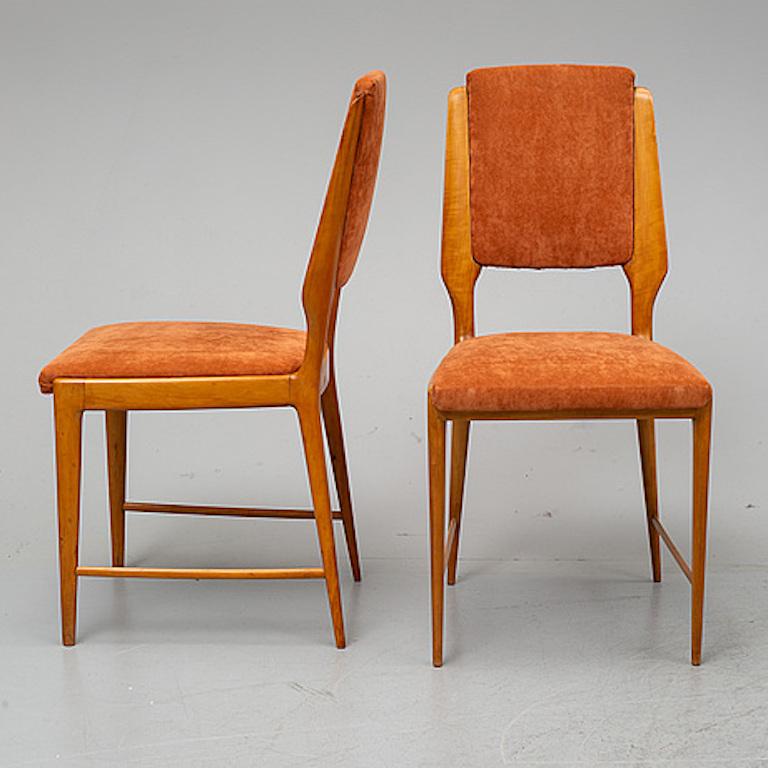 Mid-Century Modern Set of Five Midcentury Italian Chairs