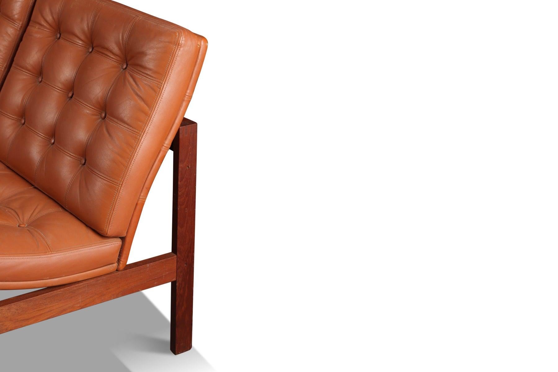 Mid-Century Modern Set of Five Moduline Slipper Chairs in Teak by Ole Gjerløv Knudsen For Sale