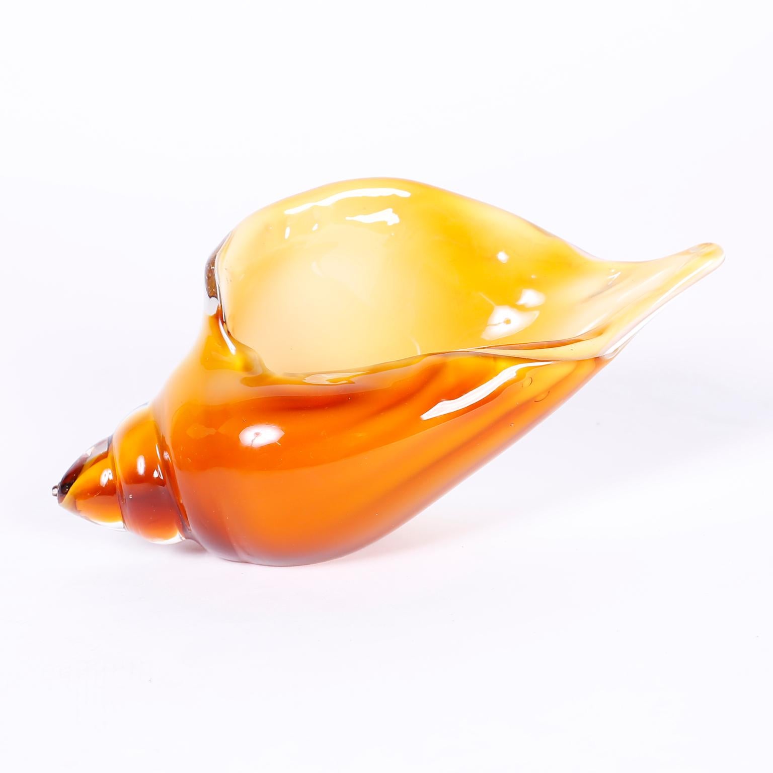 Set of Five Murano Glass Seashells 4