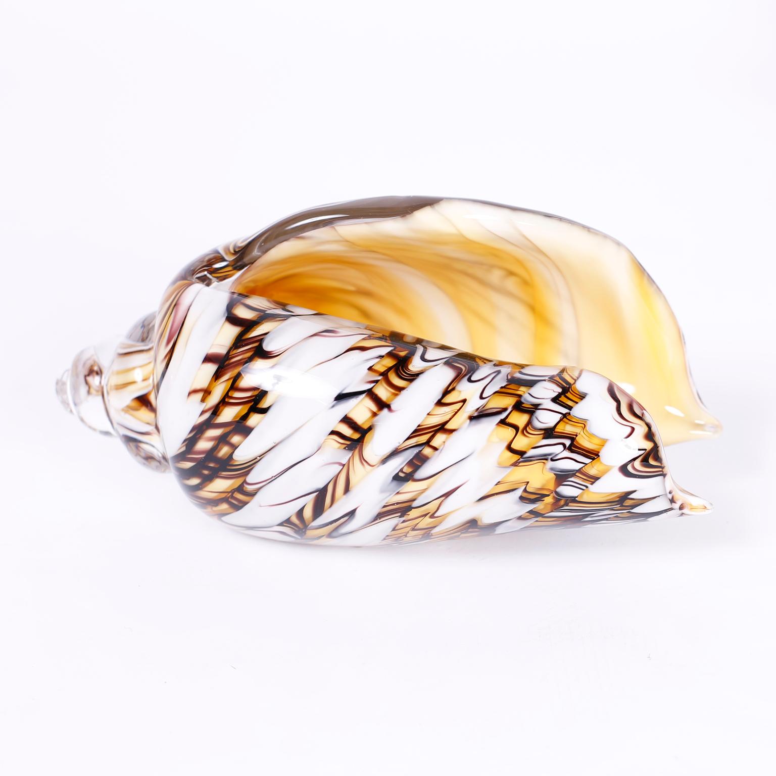 20th Century Set of Five Murano Glass Seashells