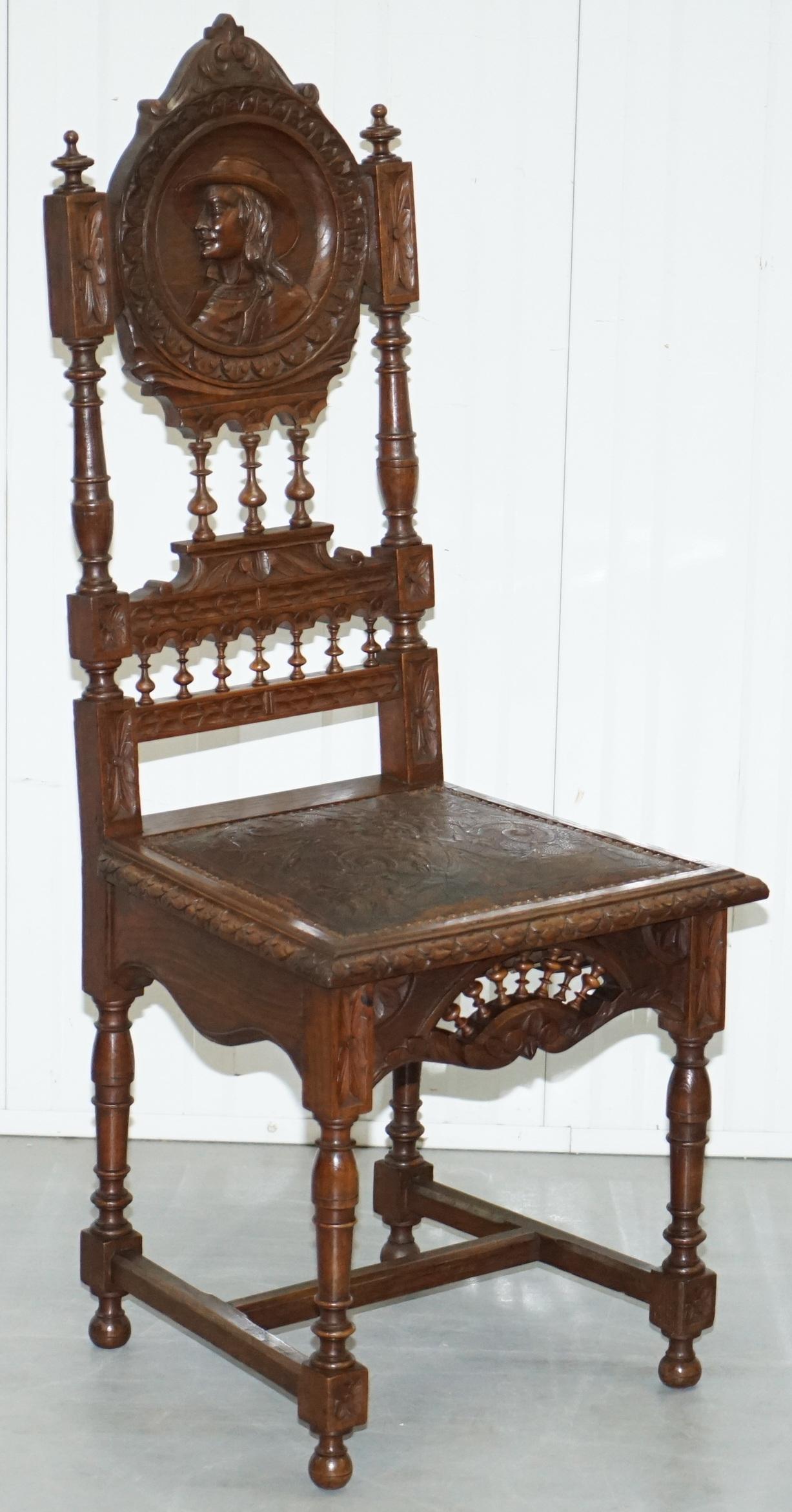 victorian oak chairs