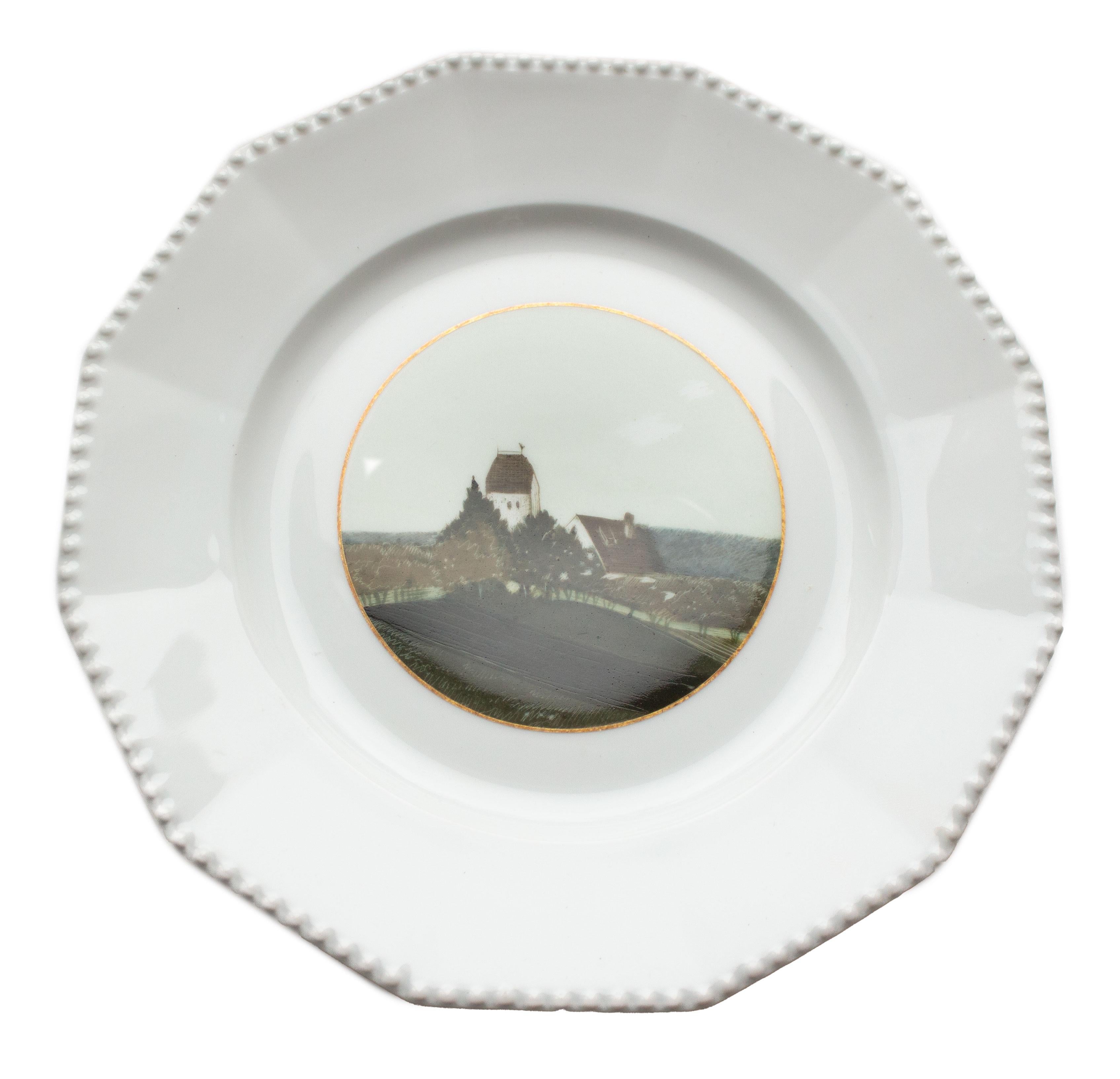 Satz von fünf handgemalten Nymphenburger 