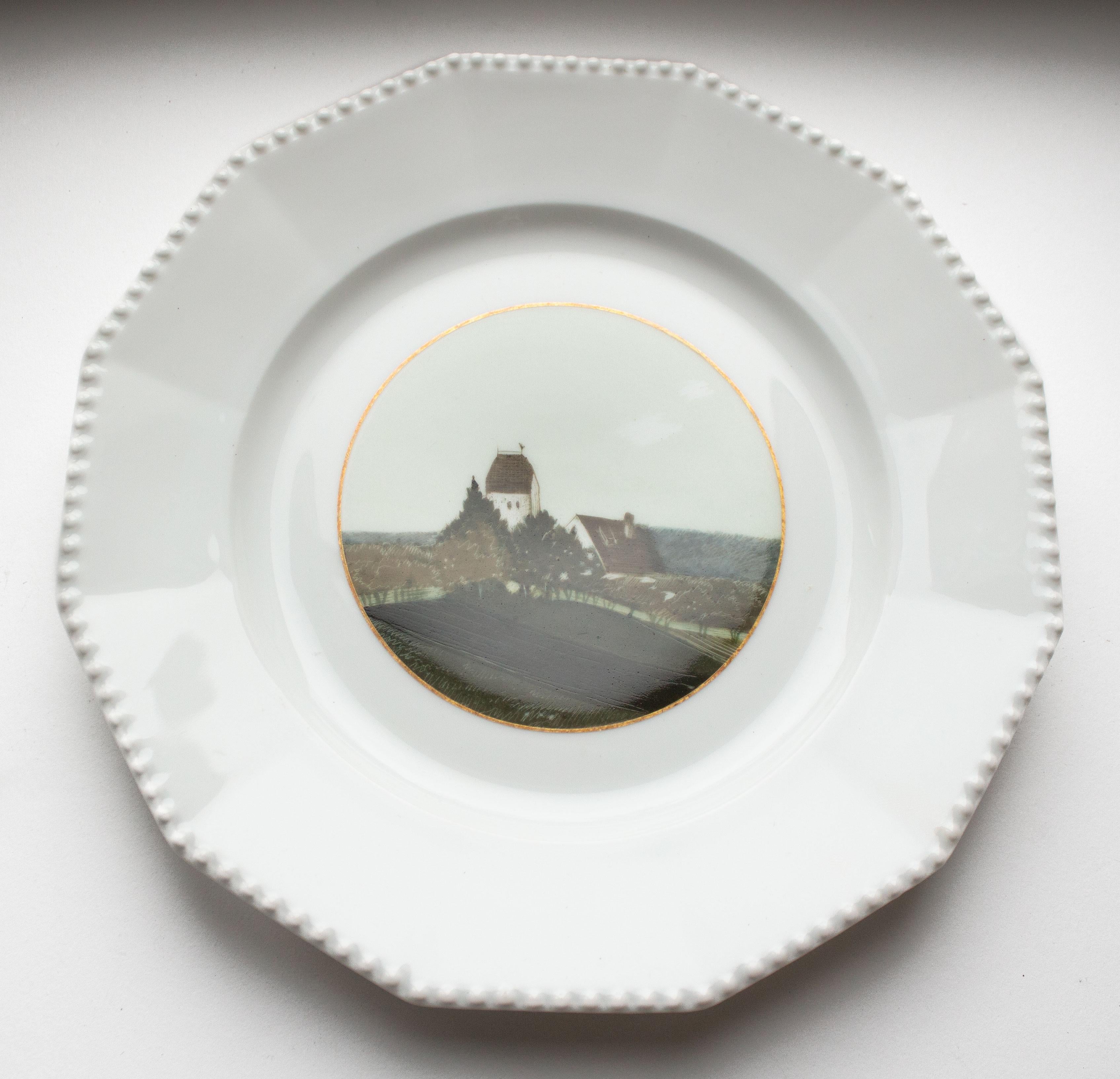 Satz von fünf handgemalten Nymphenburger 