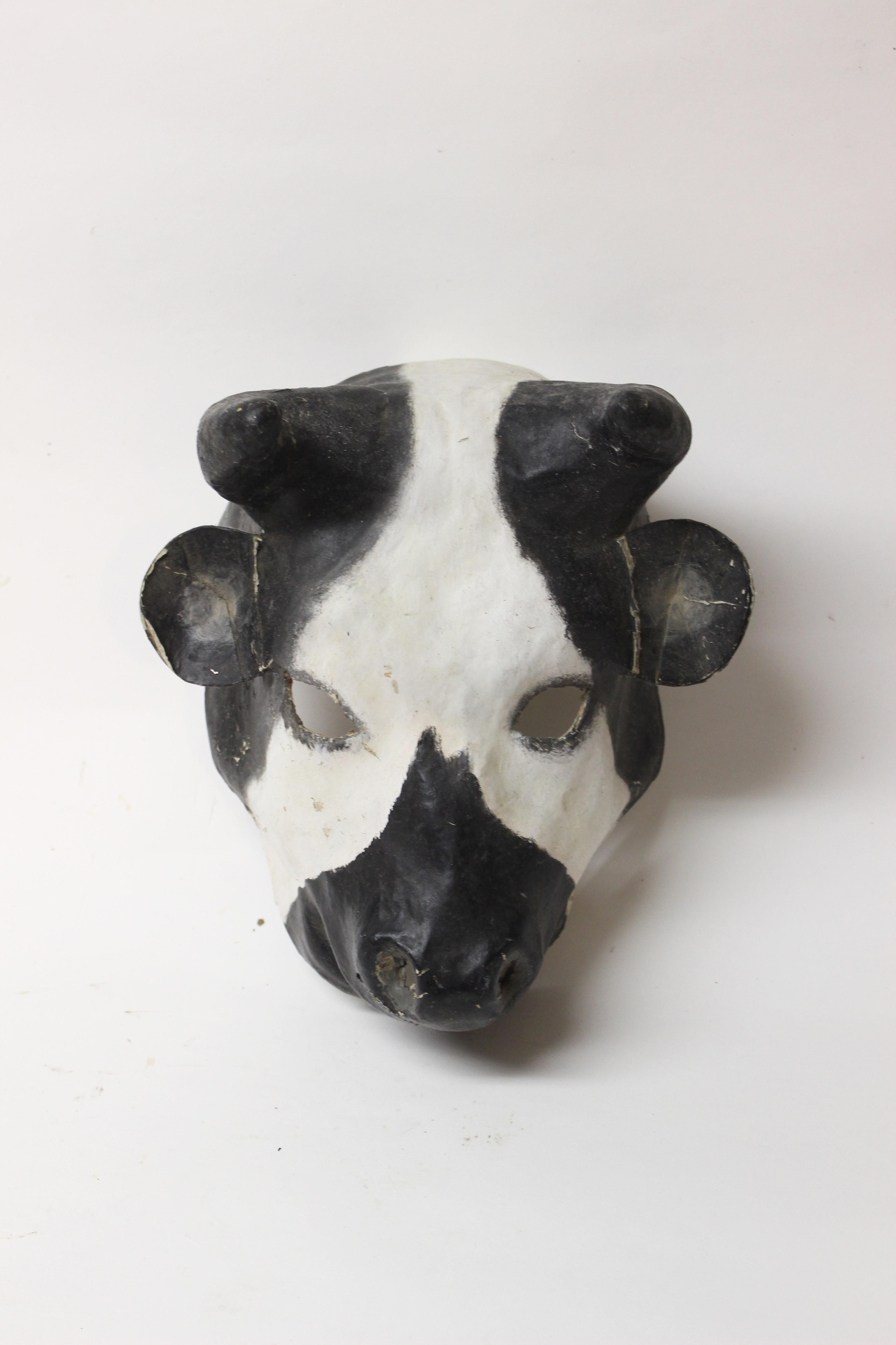 paper mache animal mask