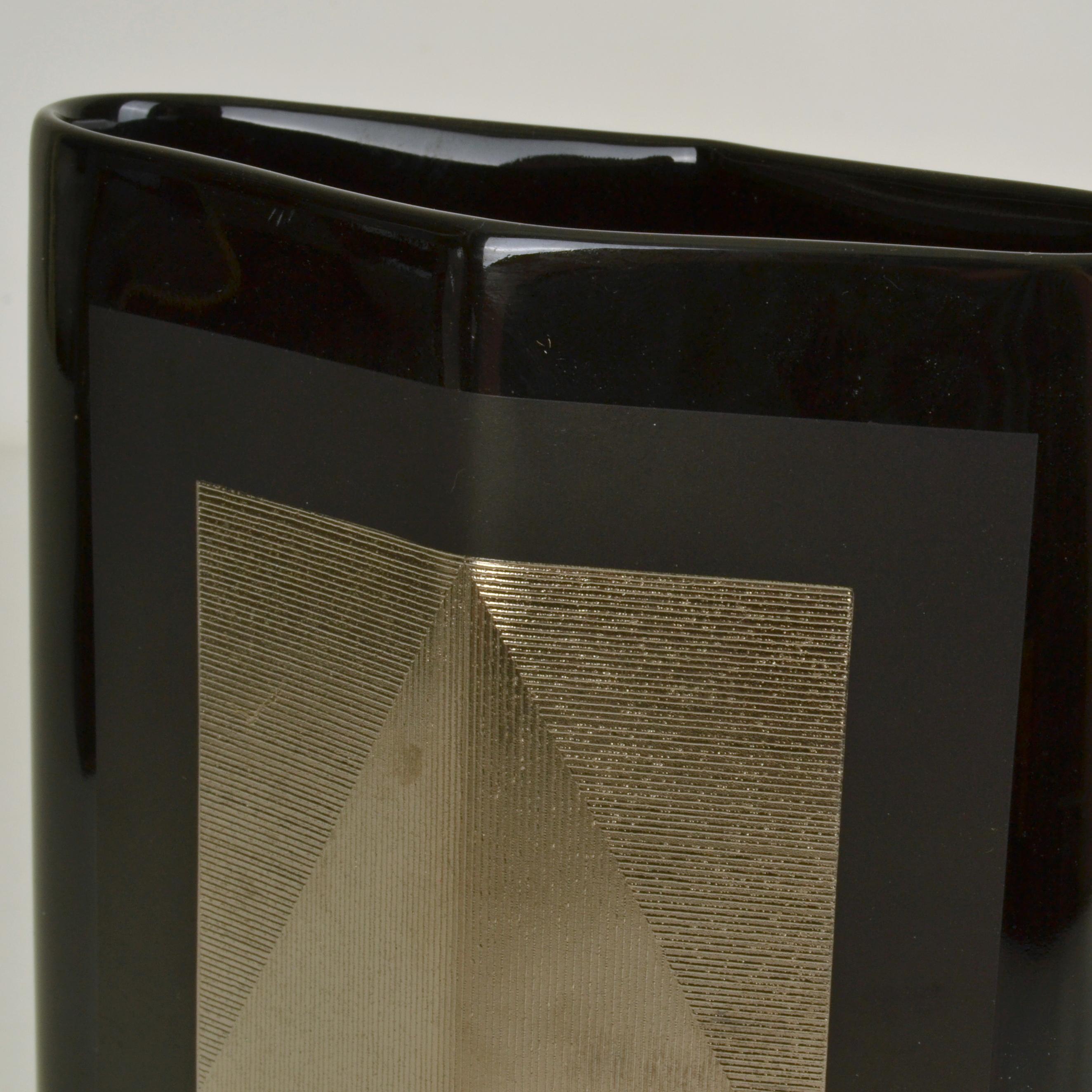 Set of Five Rosenthal Vases Black Studio-Line by Dresler and Treyden For Sale 6
