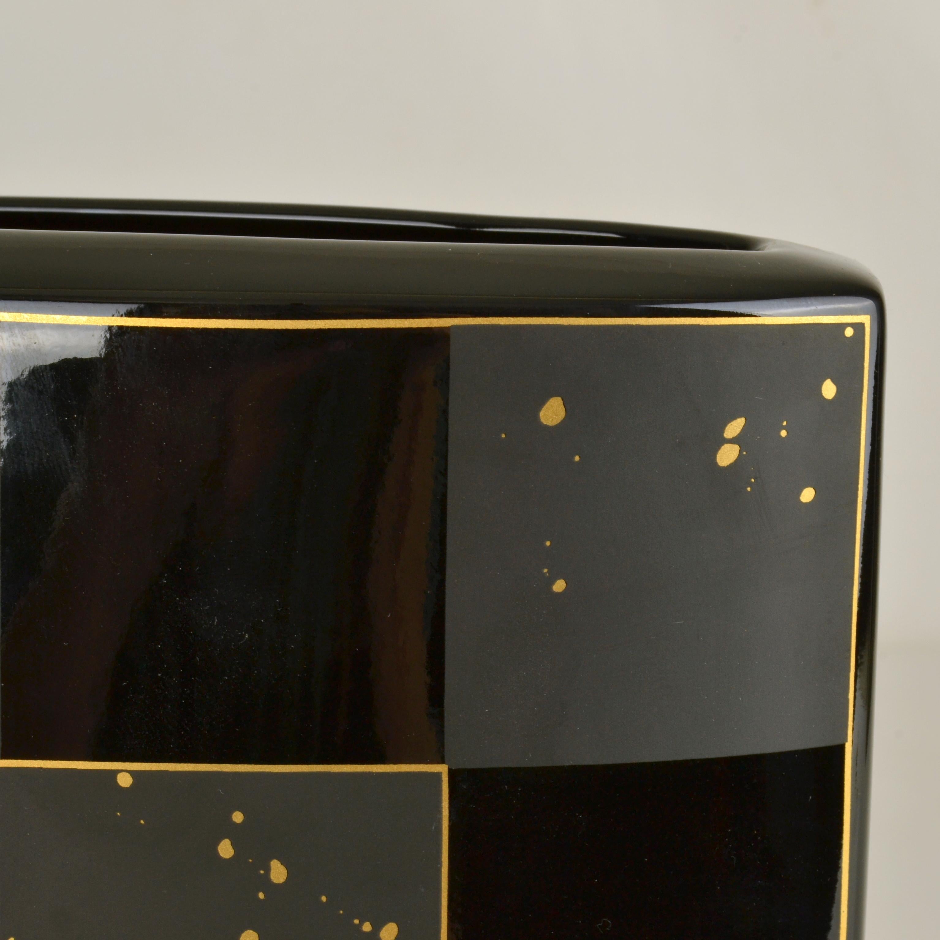 Set di cinque vasi Rosenthal Nero Studio-Line di Dresler e Treyden in vendita 11