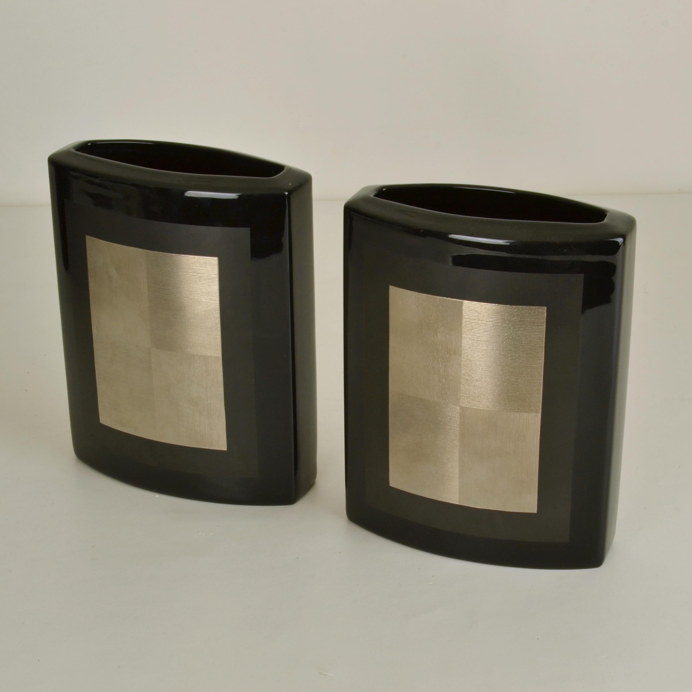 Set di cinque vasi Rosenthal Nero Studio-Line di Dresler e Treyden In condizioni ottime in vendita a London, GB