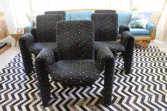 Set of Five Postmodern Steve Leonard Style Chairs