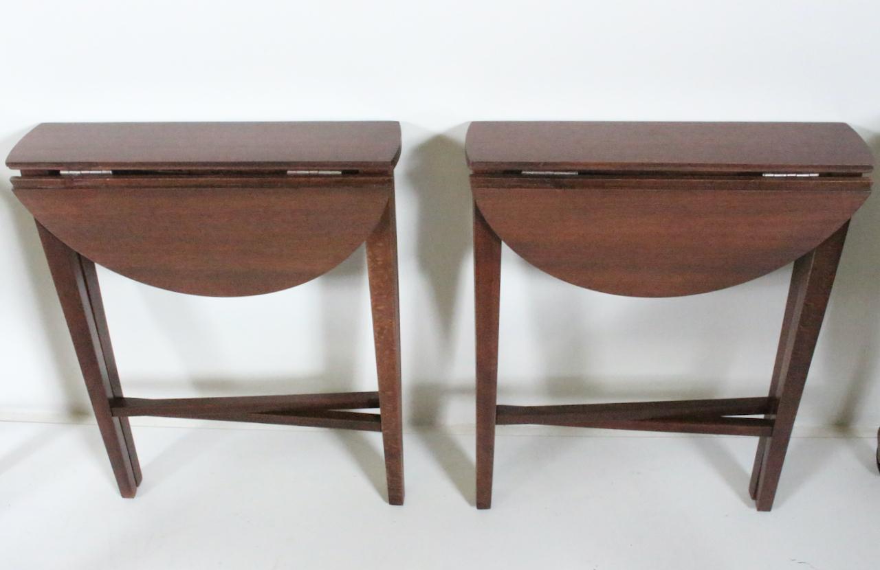 Ensemble de cinq tables suspendues en teck Poul Hundevad, années 1960 en vente 6