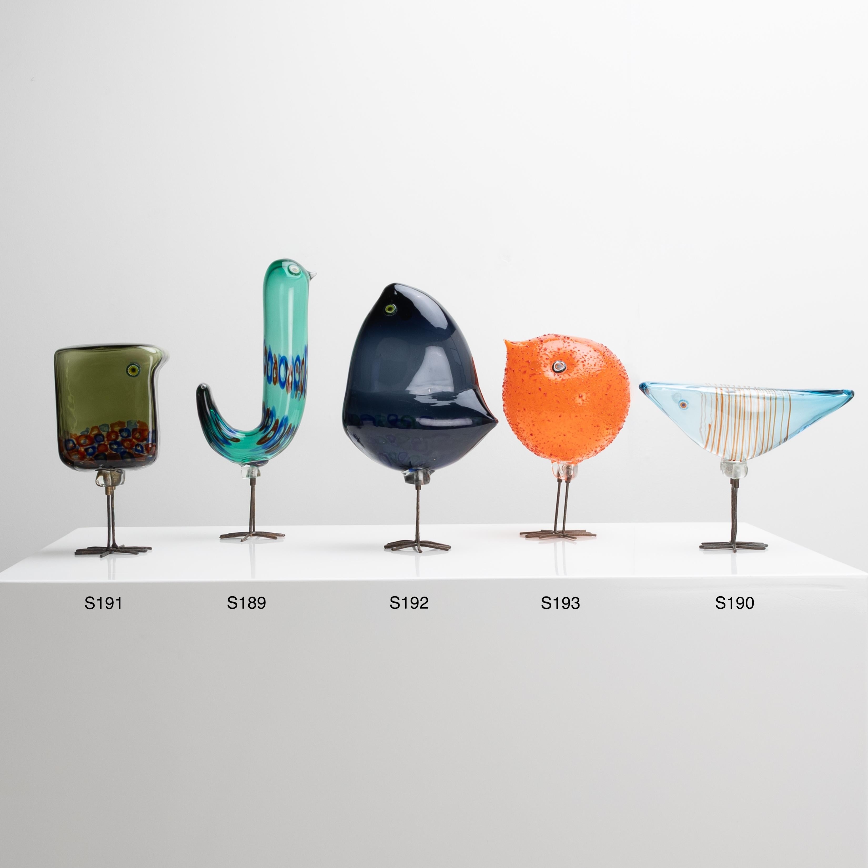 Set of five Pulcini glass birds by Alessandro Pianon 6