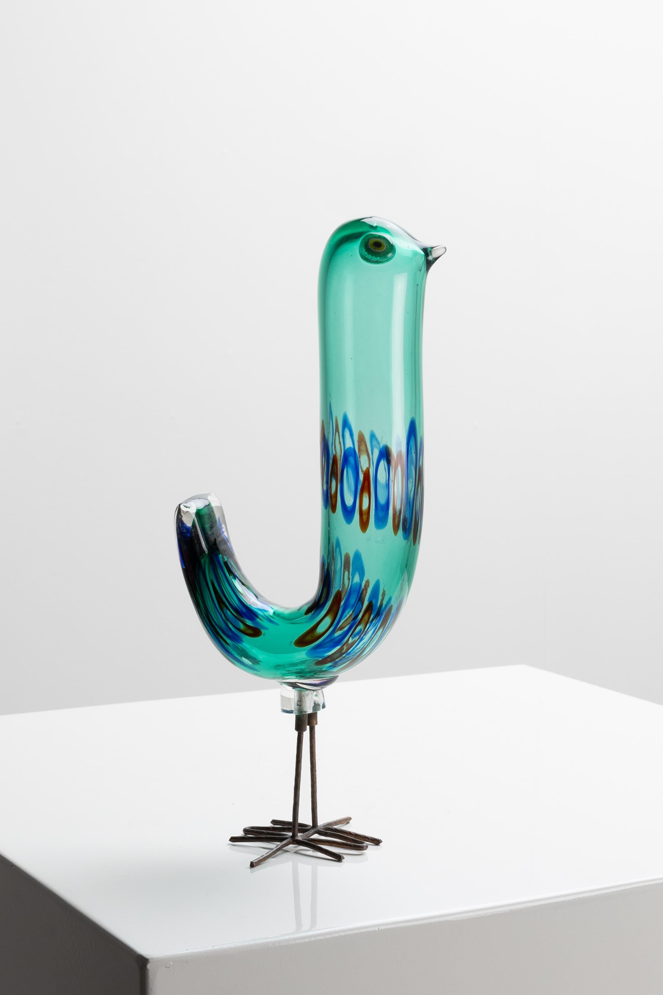 Set of five Pulcini glass birds by Alessandro Pianon In Good Condition In Uccle, BE