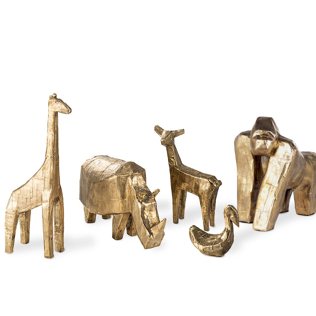 Bronzo Set di cinque statuette di animali in bronzo Pulpo di Kai Linke in vendita