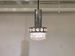 Set of Five RAAK Chrome and Glass Pendants