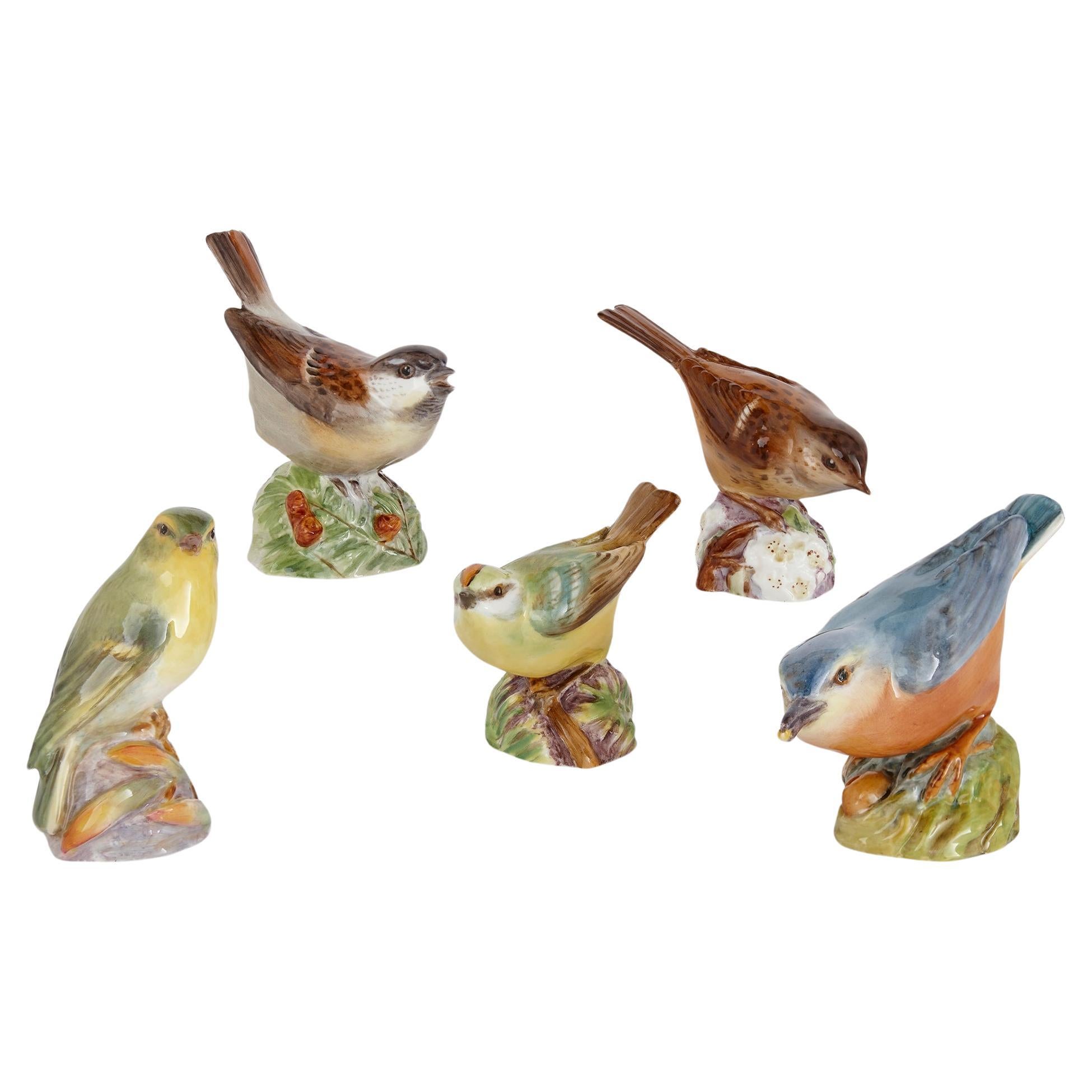 Set of Five Royal Worcester Bird Models  For Sale