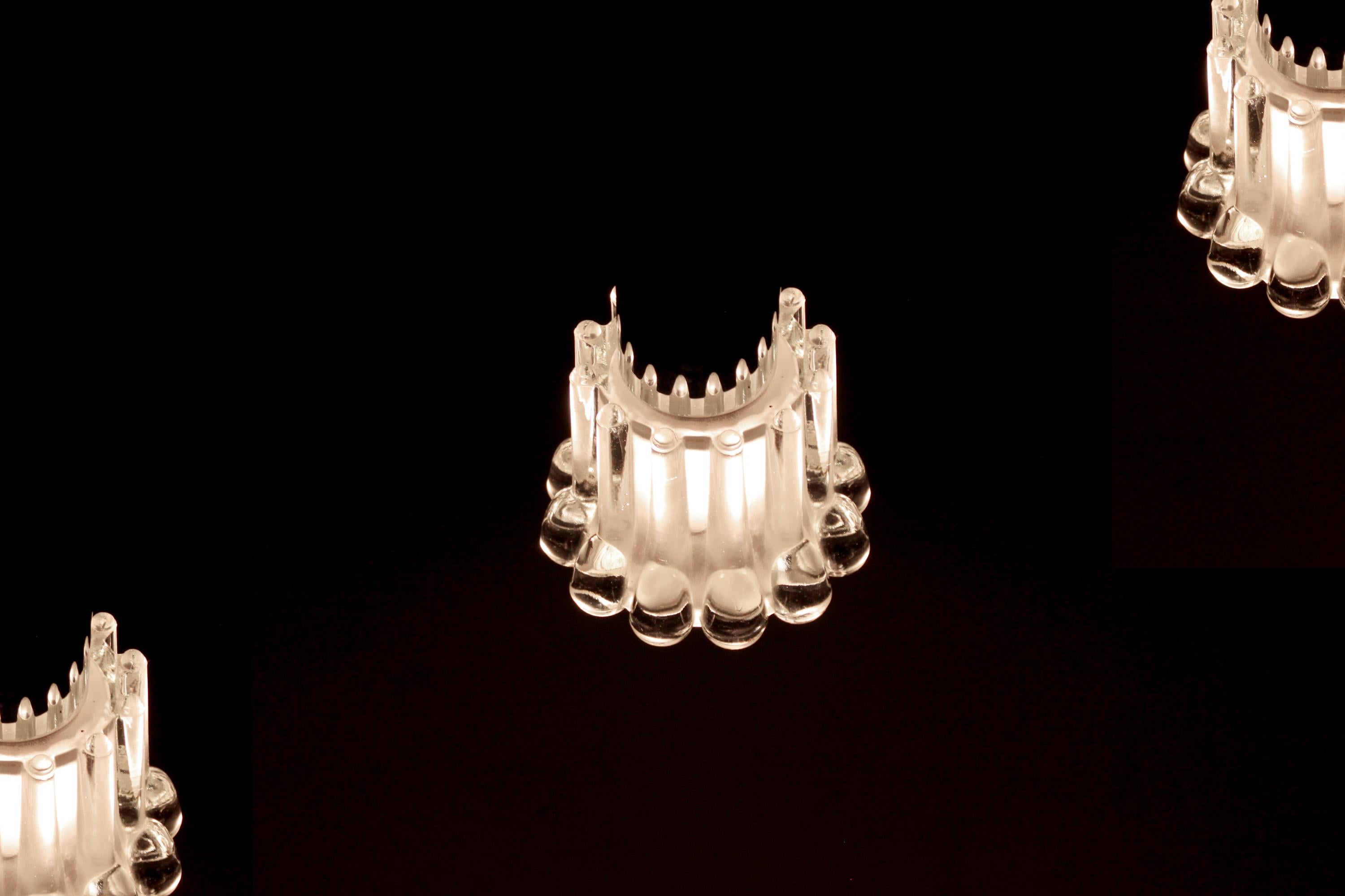 Late 20th Century Set of Five Scandinavian Midcentury Pendant Lights, 1970s