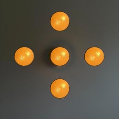 Lot de cinq plafonniers ou appliques « Sigma » de Sergio Mazza pour Artemide, années 1960