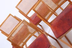 Satz von fünf Beistellstühlen aus Kiefernholz von Kai Lyngfeldt Larsen, 1950er Jahre