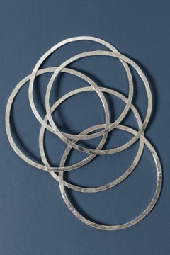 Set di cinque bracciali in argento di Rey Urban, Svezia, 1942