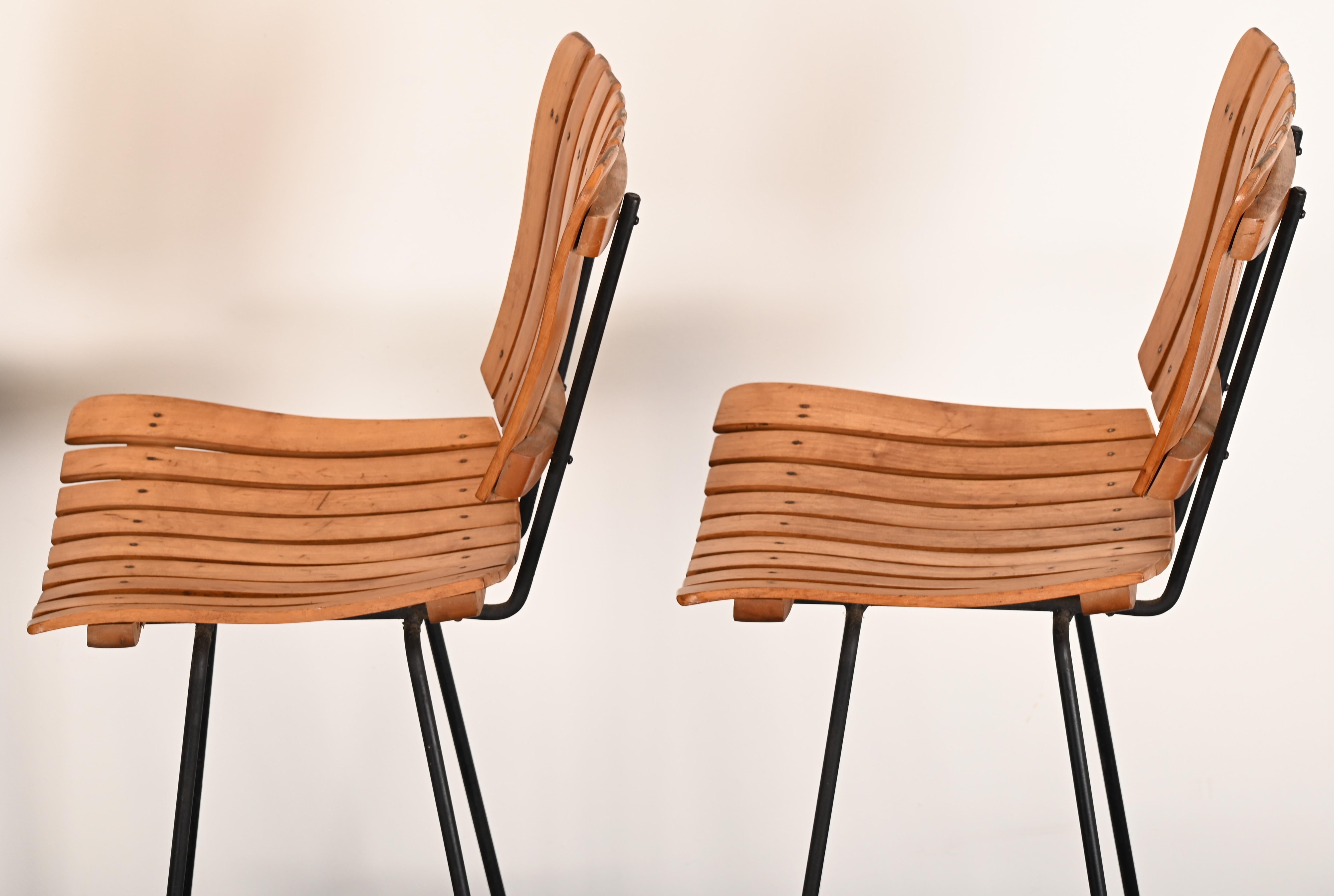 Set of Five Stools by Arthur Umanoff, 1950s 11