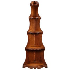 Antique Set of Five-Tier Corner Shelves