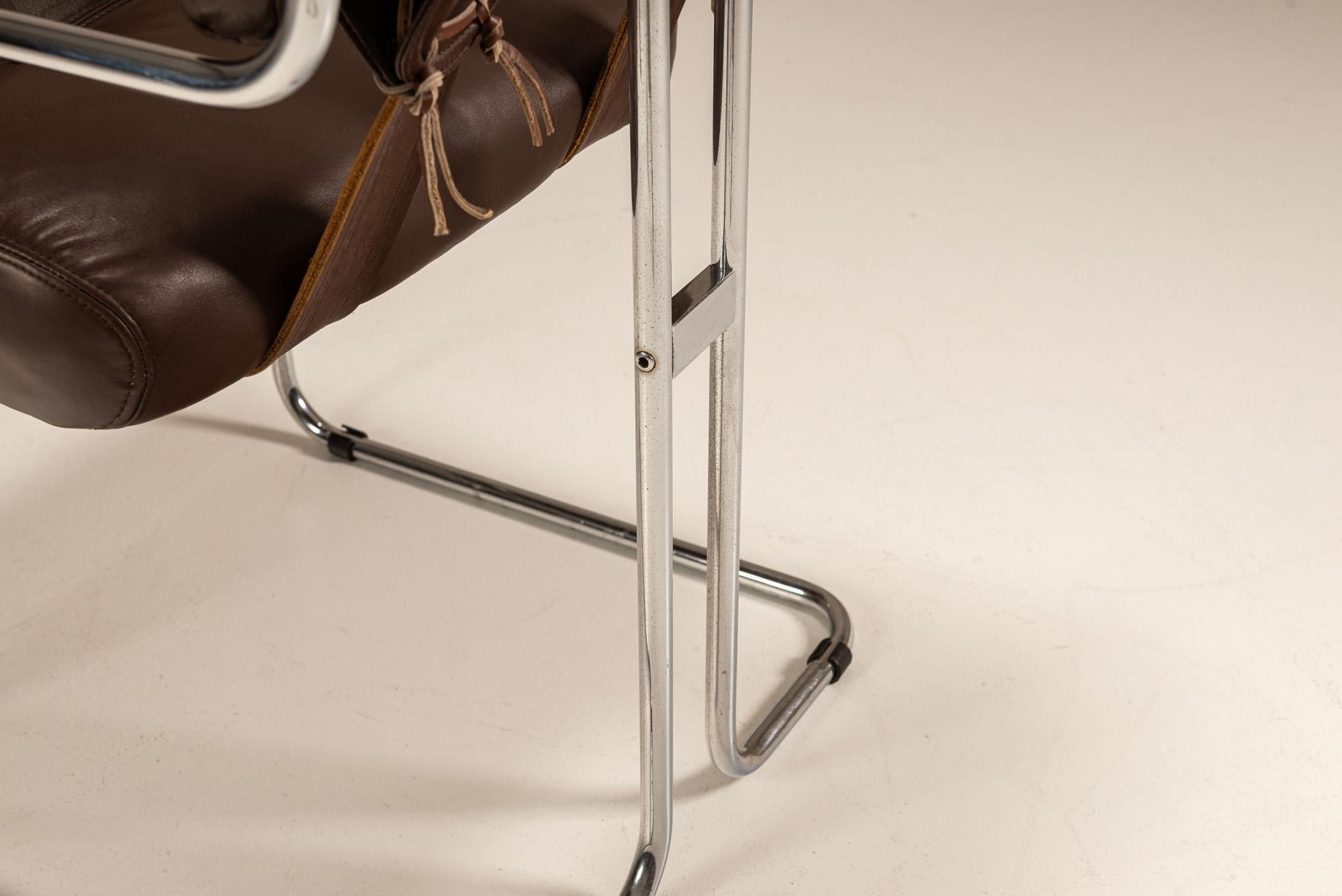 Ensemble de cinq chaises 'Tucroma' par Guido Faleschini pour i4 Mariani, Italie, années 1970 en vente 6