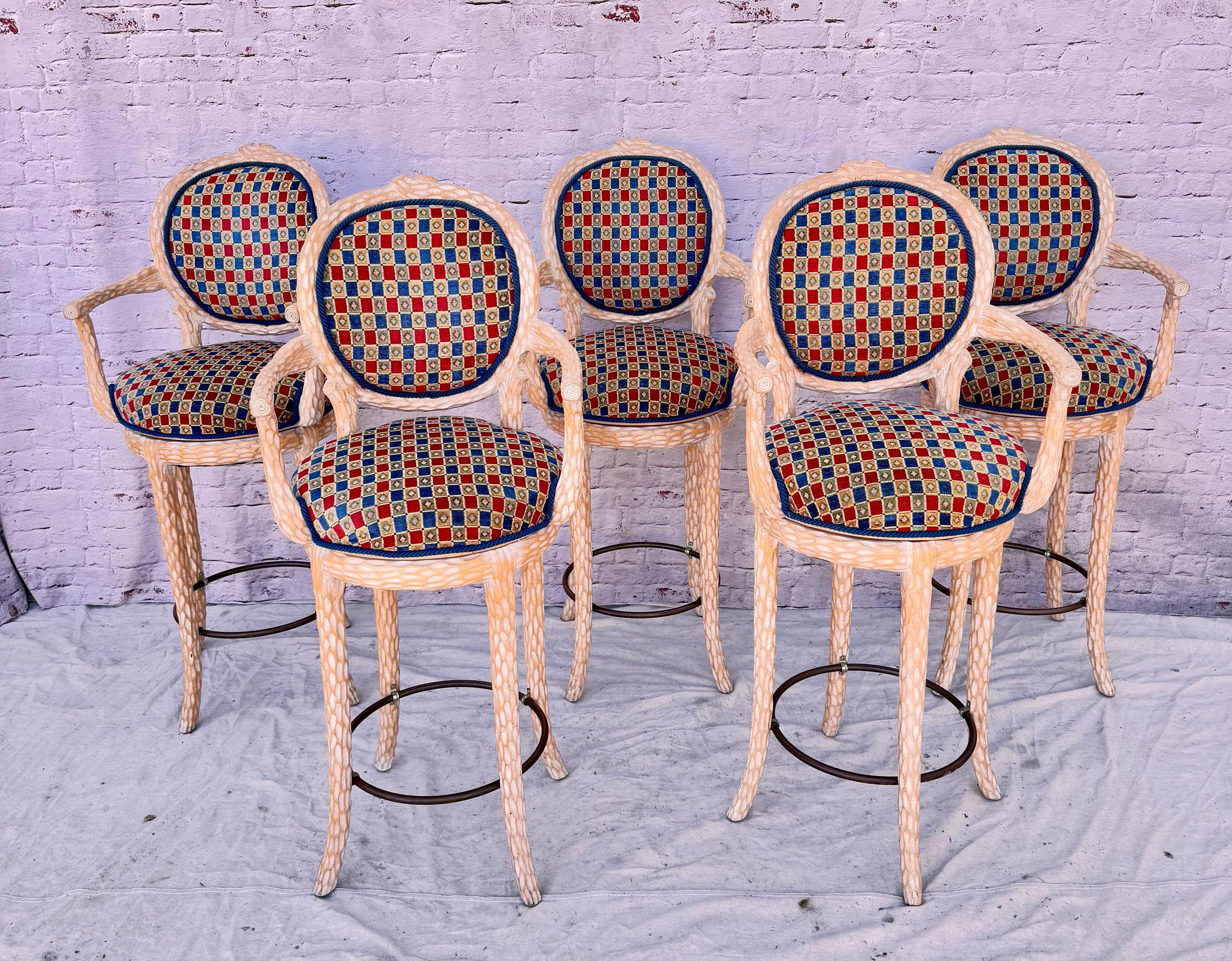 Set Of Five Twisted 
