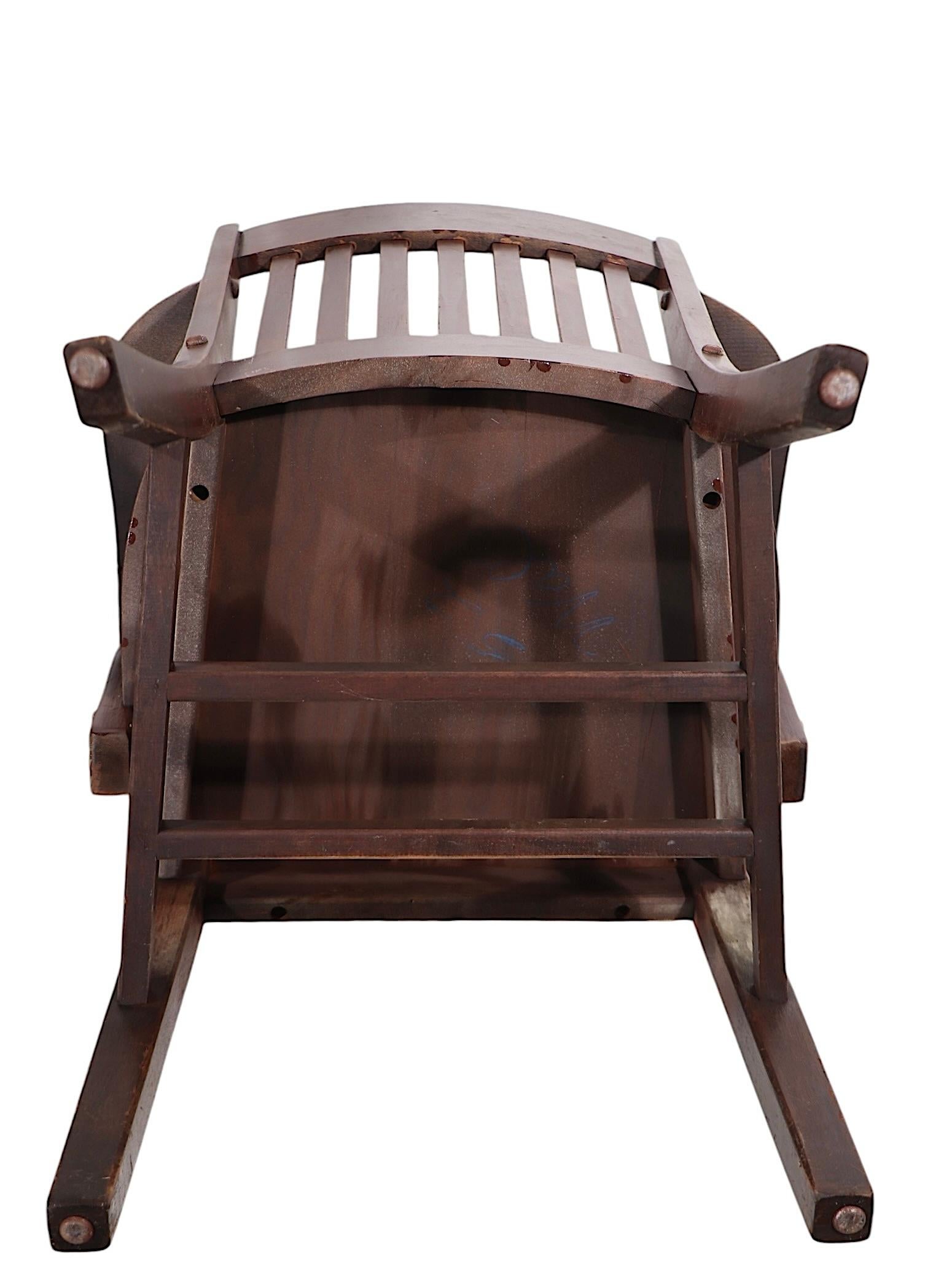 Ensemble de cinq chaises de salle à manger industrielles anciennes de Murphy Chair Co. 3